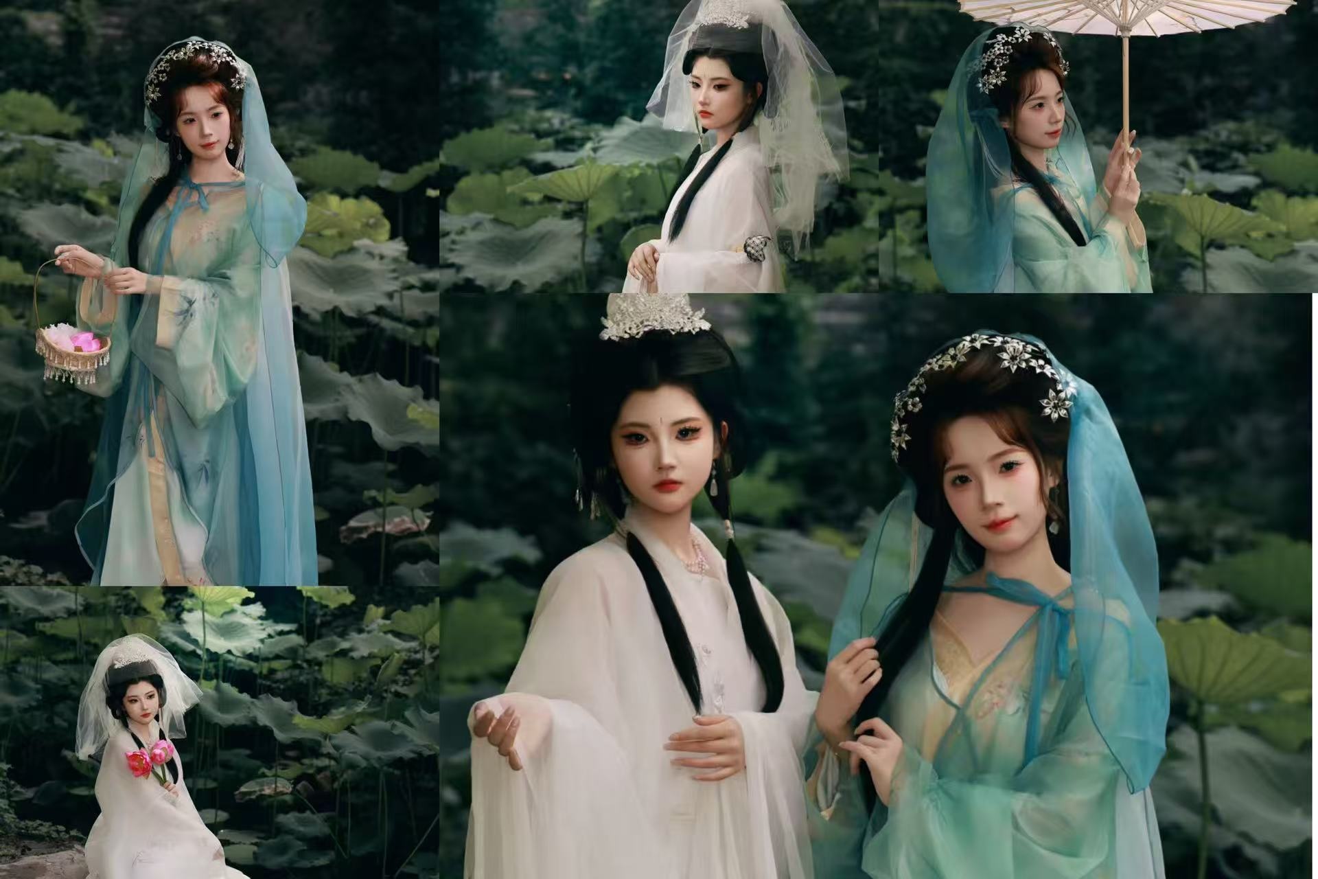 在一些傳統元素的呈現方式上做了創新，把古典的花鈿樣式用更靈動的方式展現出來