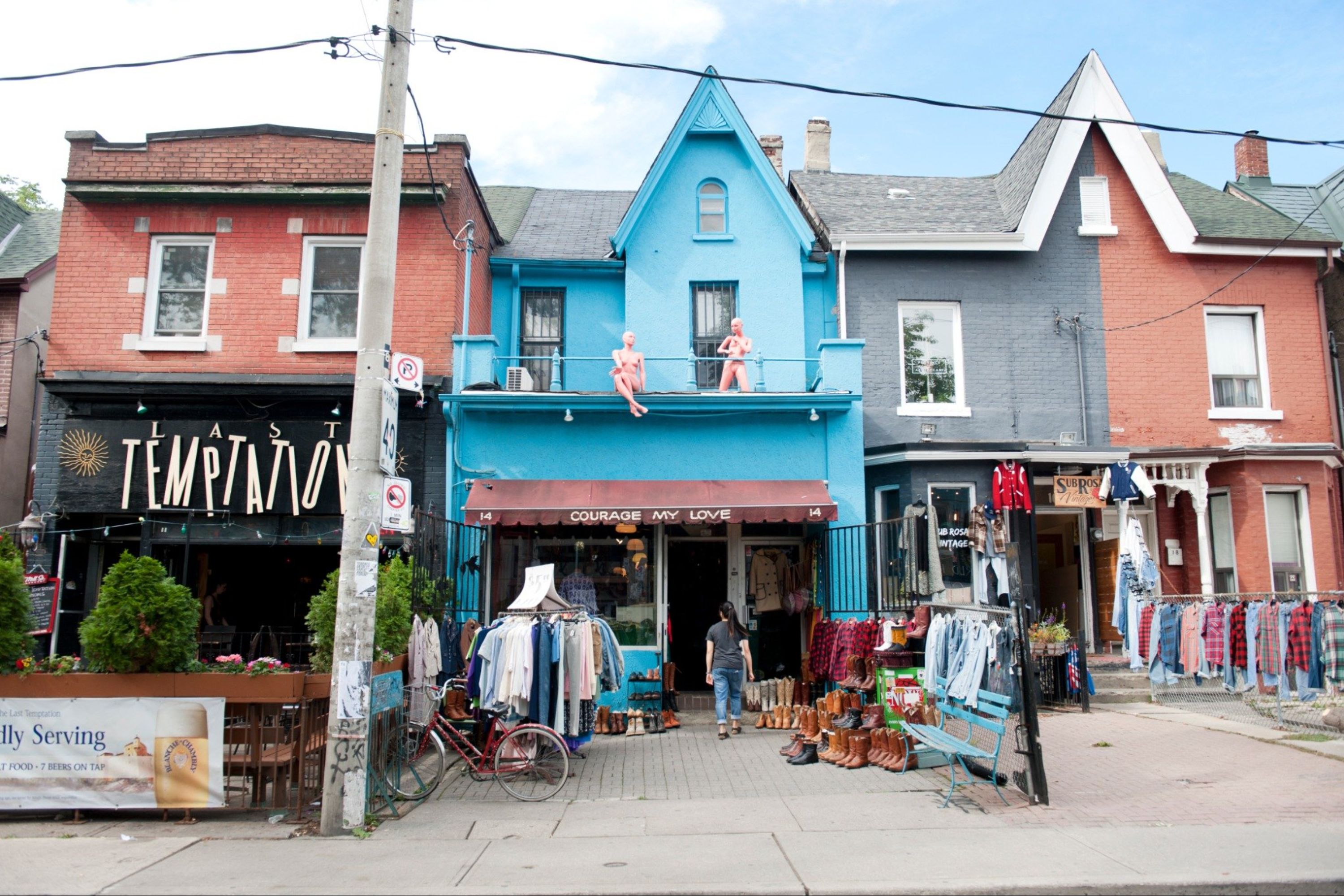 肯辛頓市場 (Kensington Market) 繽紛的壁畫與復古商店，為此地注入波西米亞的奔放活力。