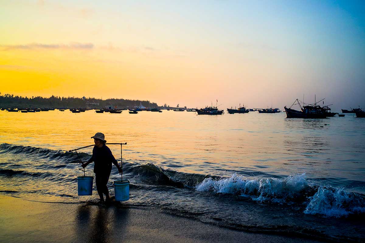 峴港海濱日出 峴港海濱日出