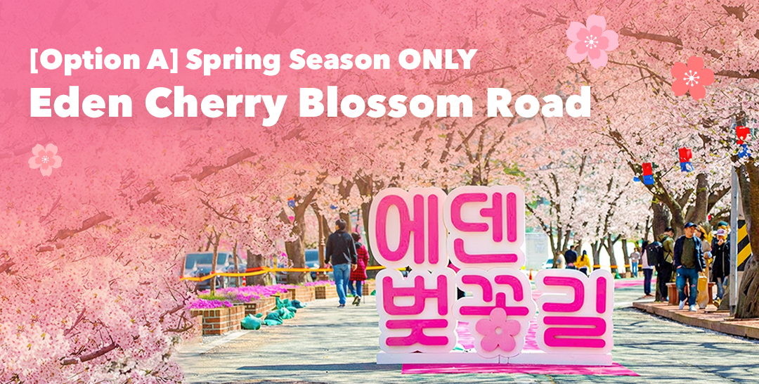 🌸 [季節限定] 四月份，選擇「方案 A-1」將有機會造訪人氣賞櫻景點「伊甸櫻花道」（實際花況依現場為準）。