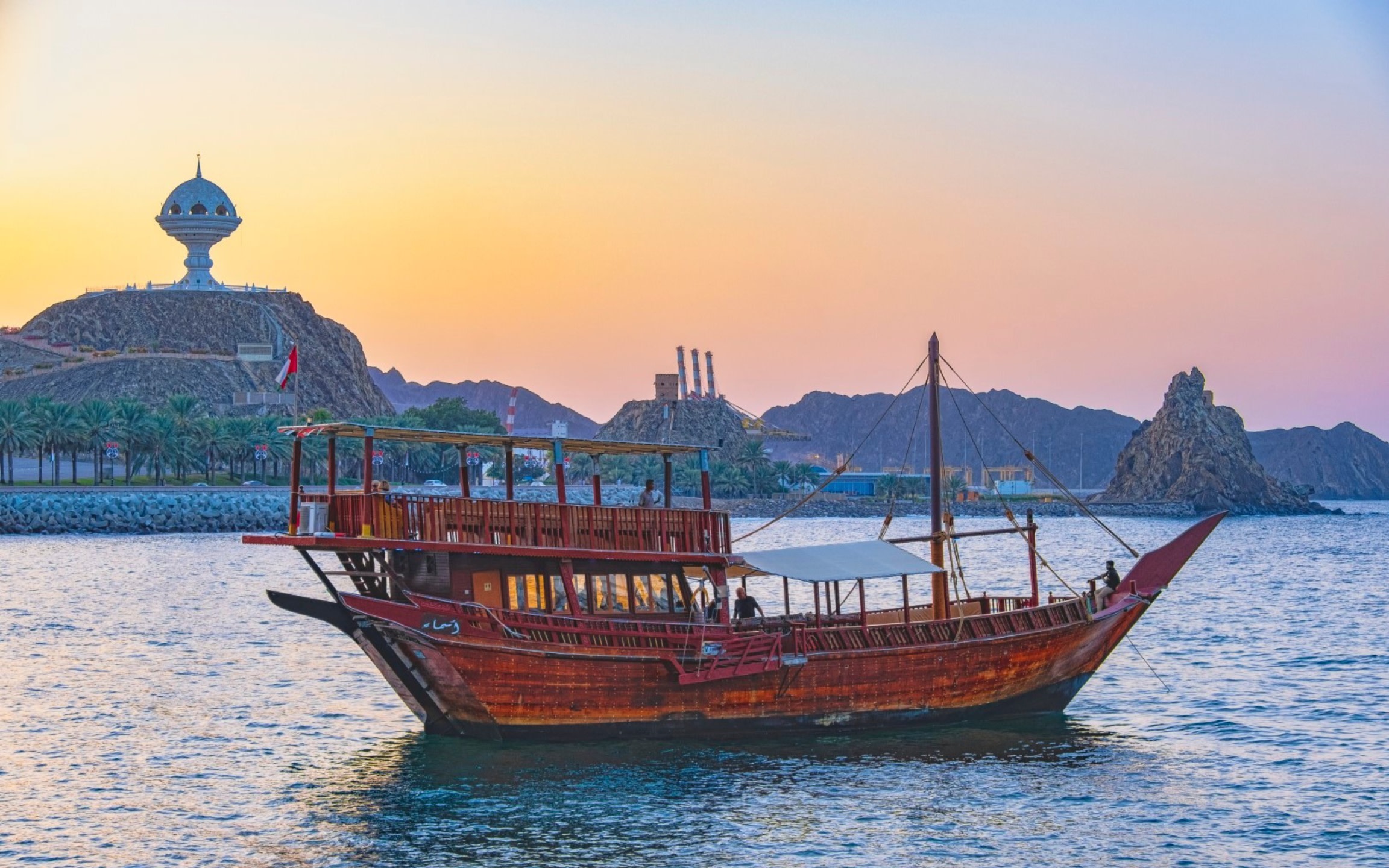 Omani Dhow sunset cruise experience in Muscat