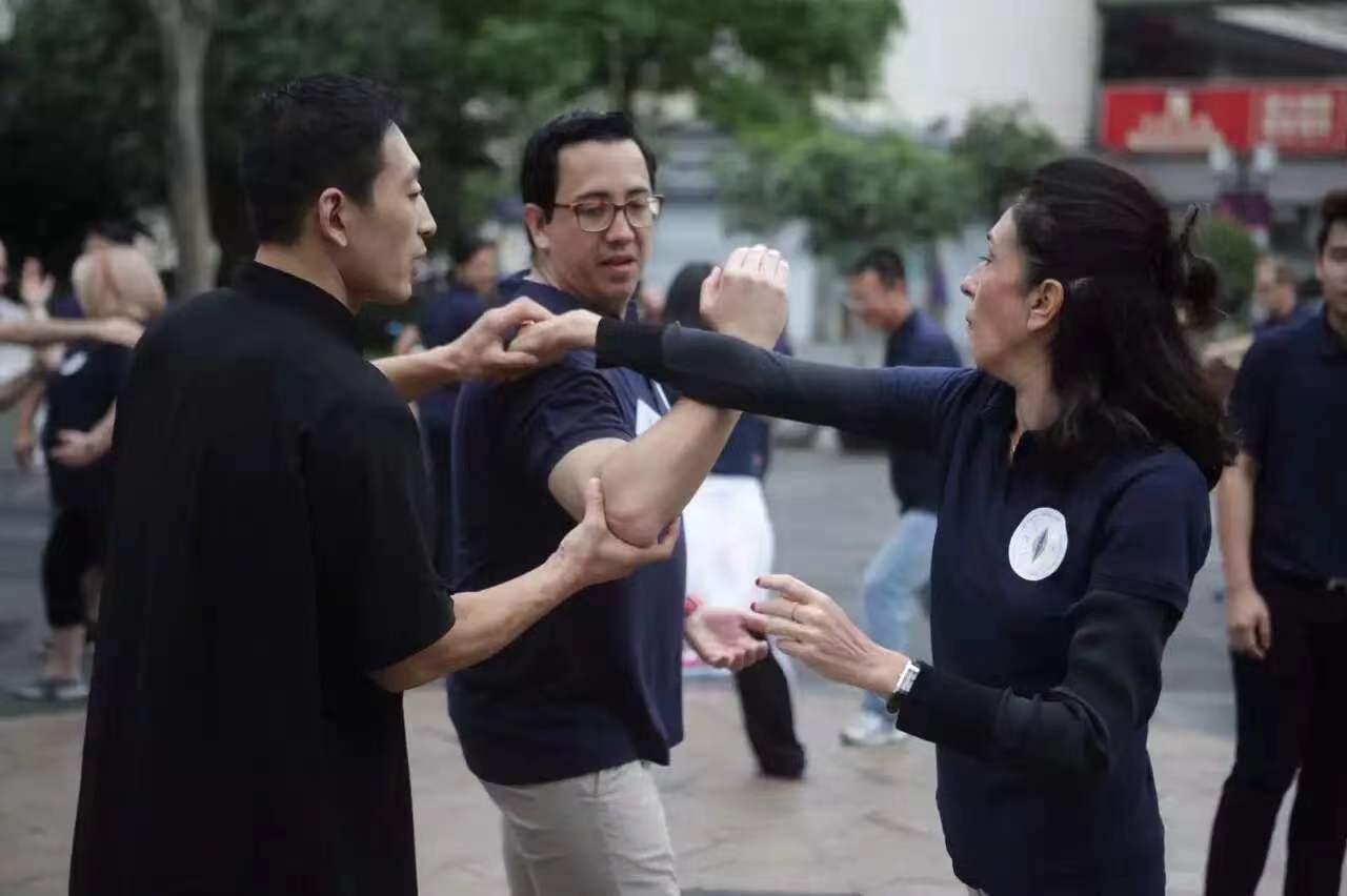 Chinese traditional Kungfu in Shanghai's Scenic Park