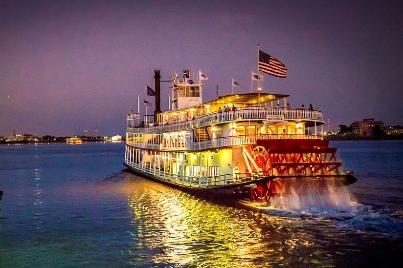 紐奧良 Steamboat Natchez 夜間爵士遊船體驗