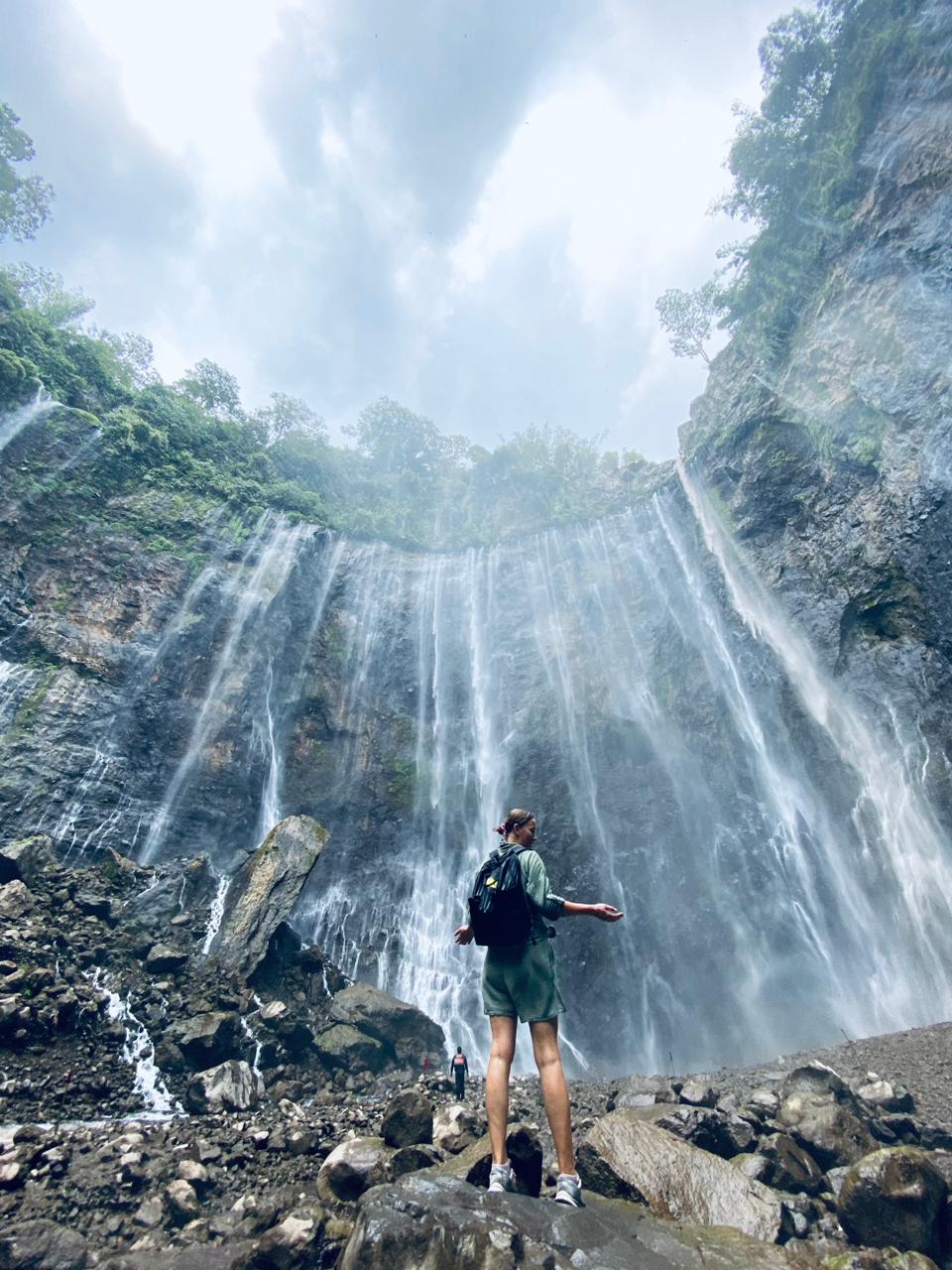 view of tumpak sewu waterfall