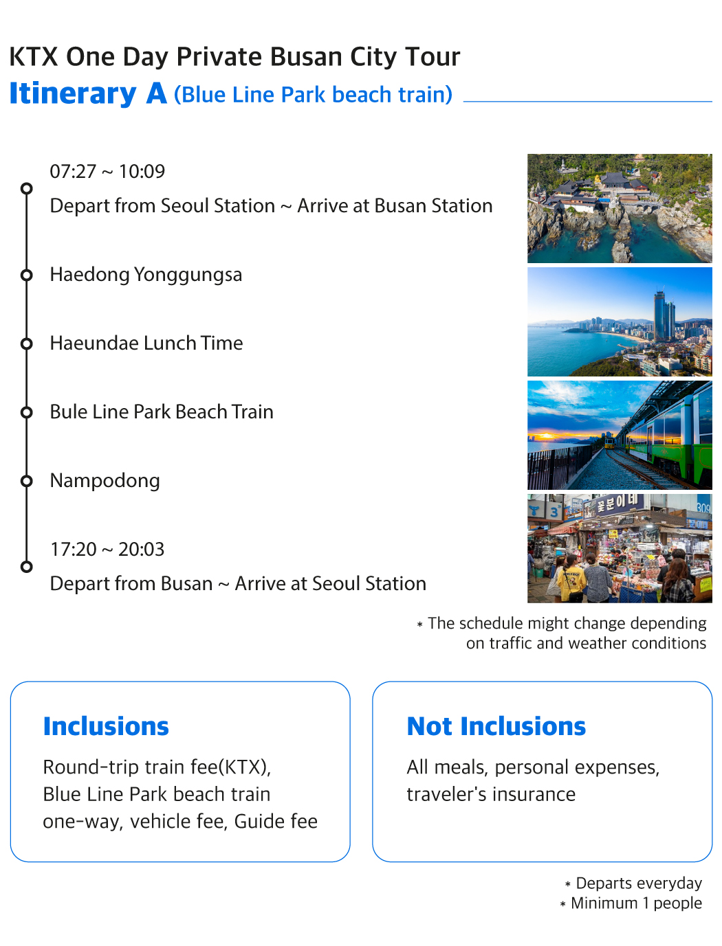 KTX One Day Private Busan City Tour From Seoul