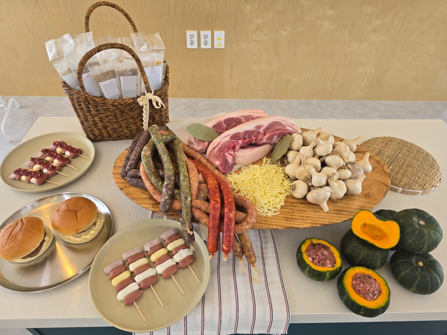 Школа колбасок в стиле корейской кухни в Сунчане