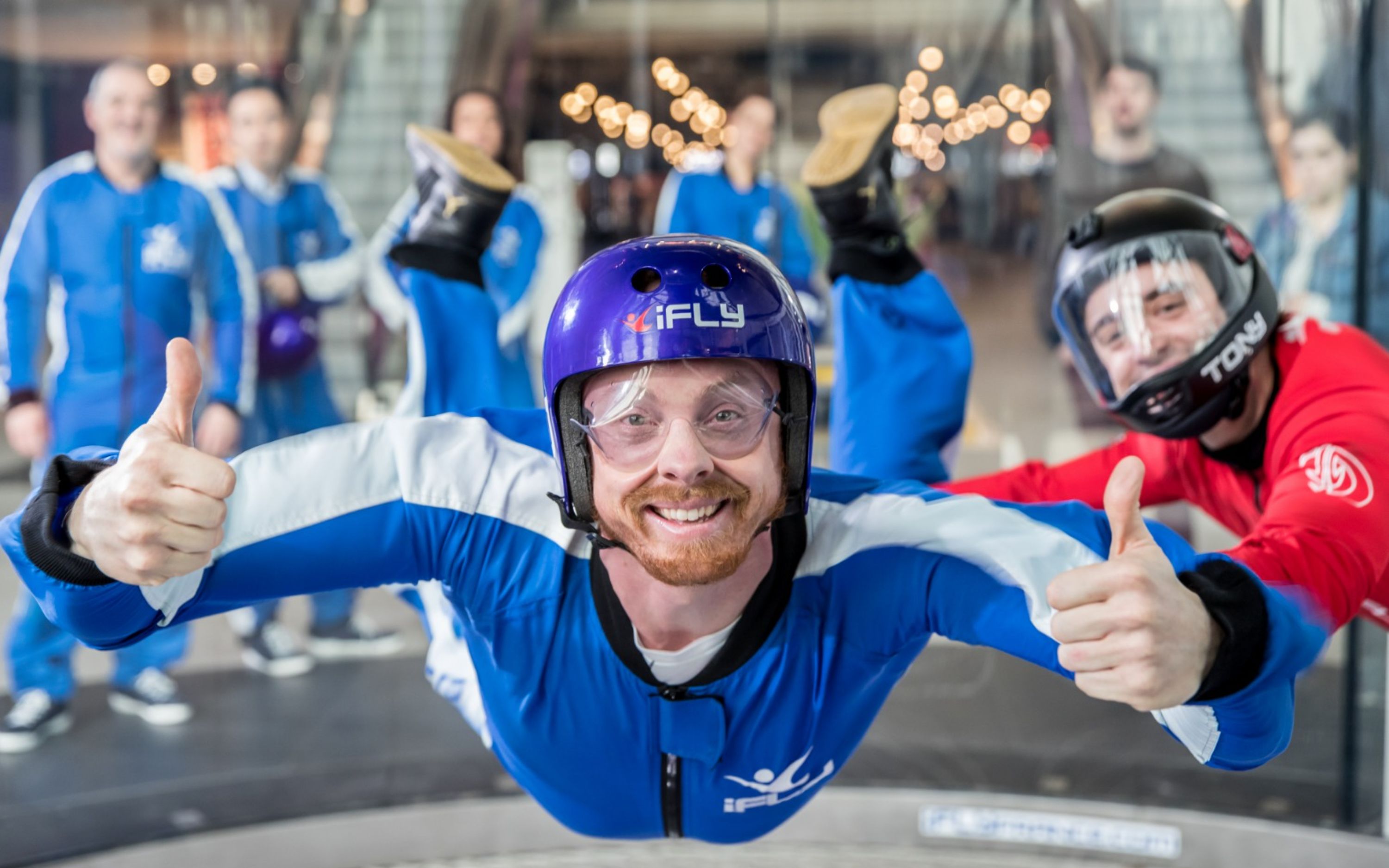 Get a chance experience the sensation of free falling 12,000ft without having to jump off a plane