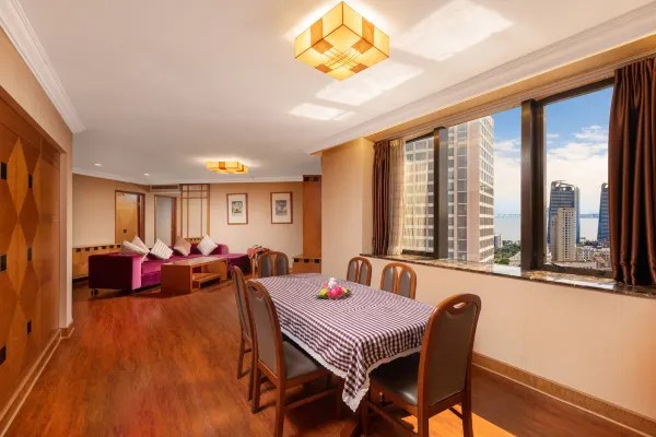 Hotel guest room living room display picture