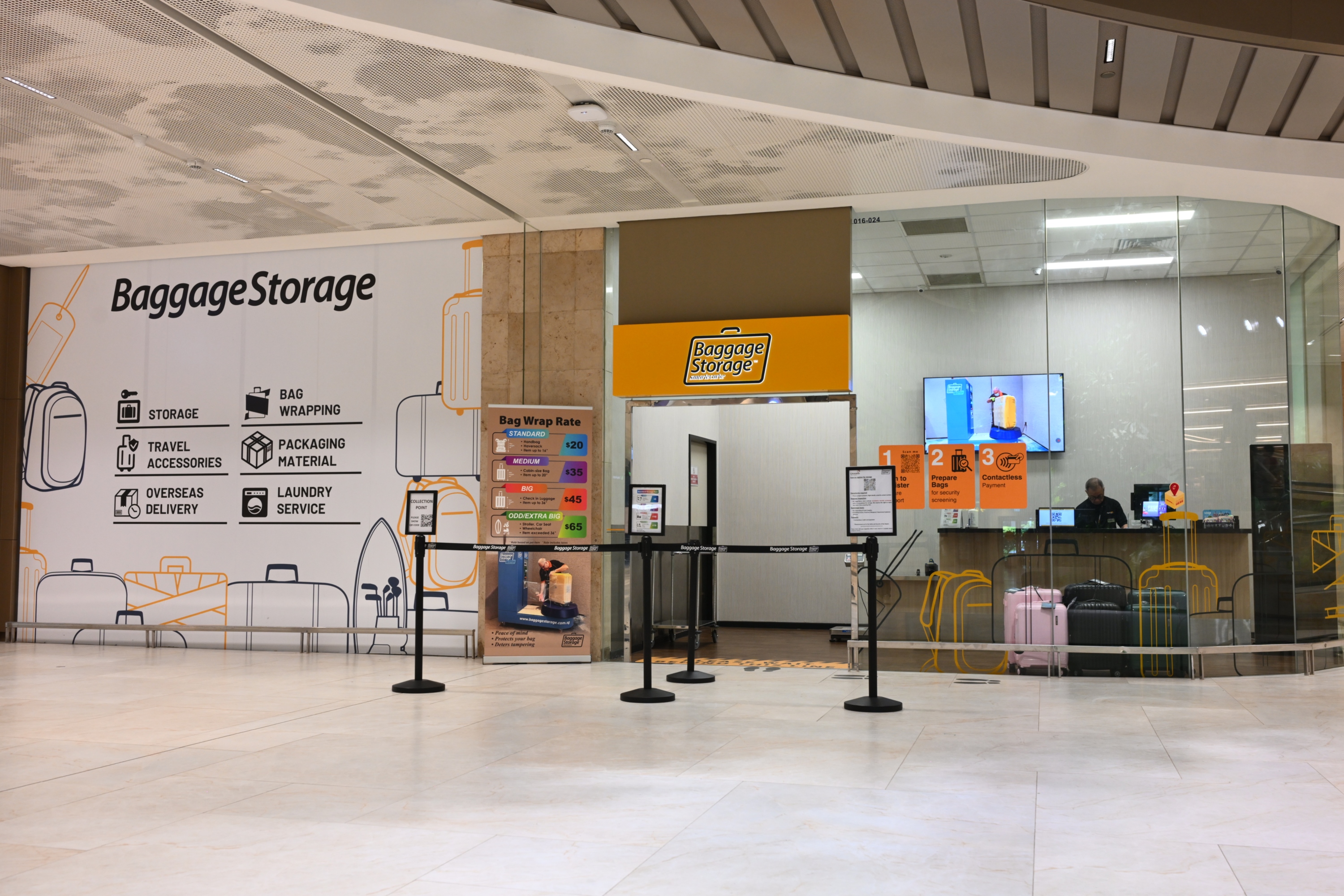 Leaving from T2? Deposit your baggage here for hotel delivery and travel hands-free from the airport