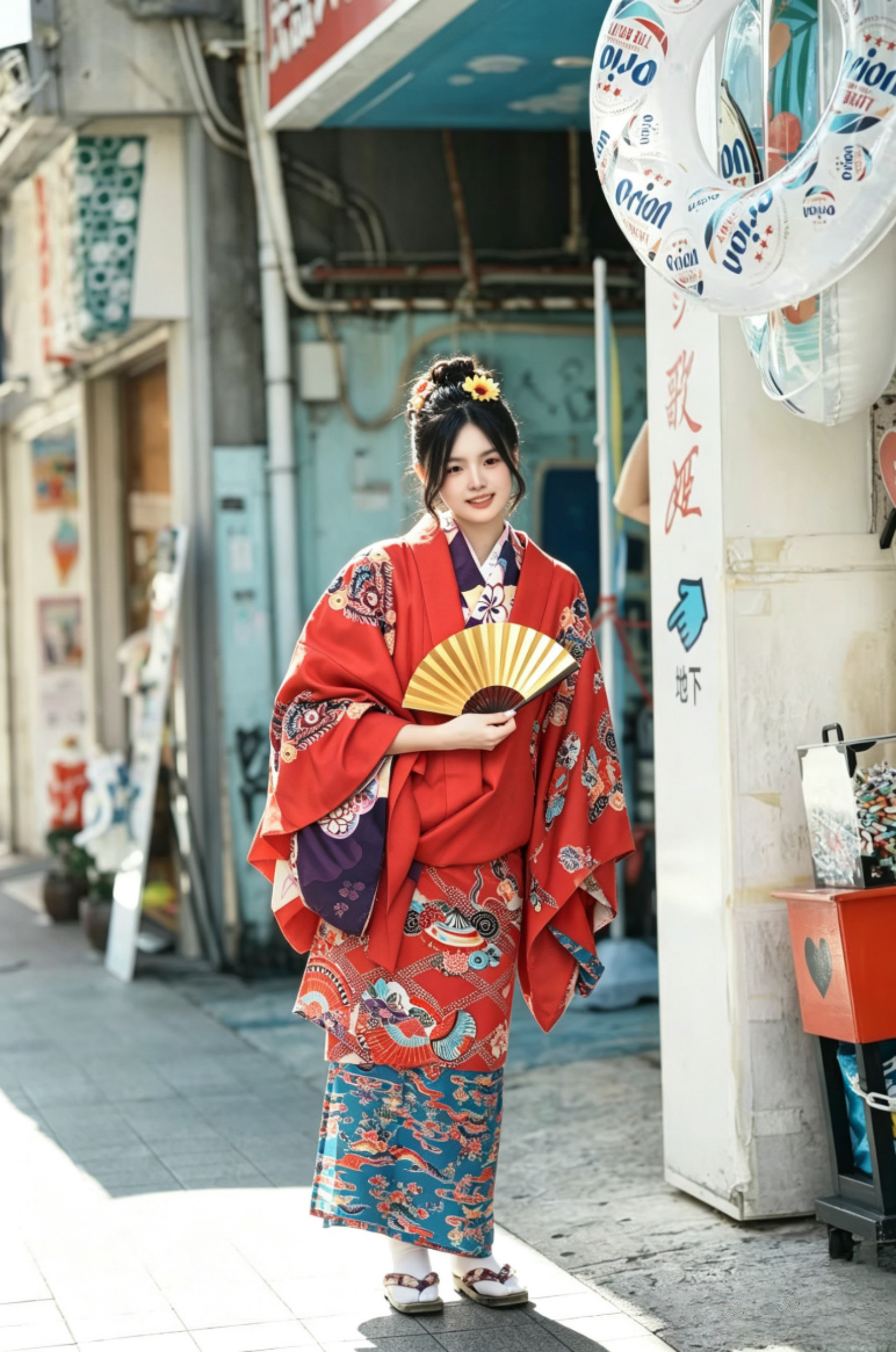 Okinawa Kimono (Ryusou) Rental & Outdoor Photography Experience in Osaka (Provided by Oukakimono)
