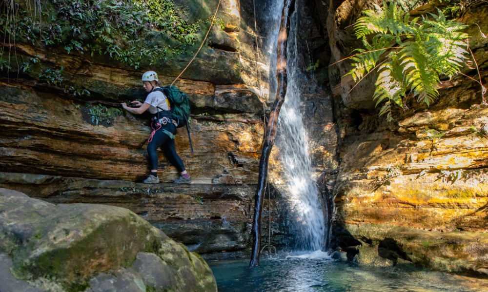Blue Mountains Juggler Canyon Experience from Katoomba