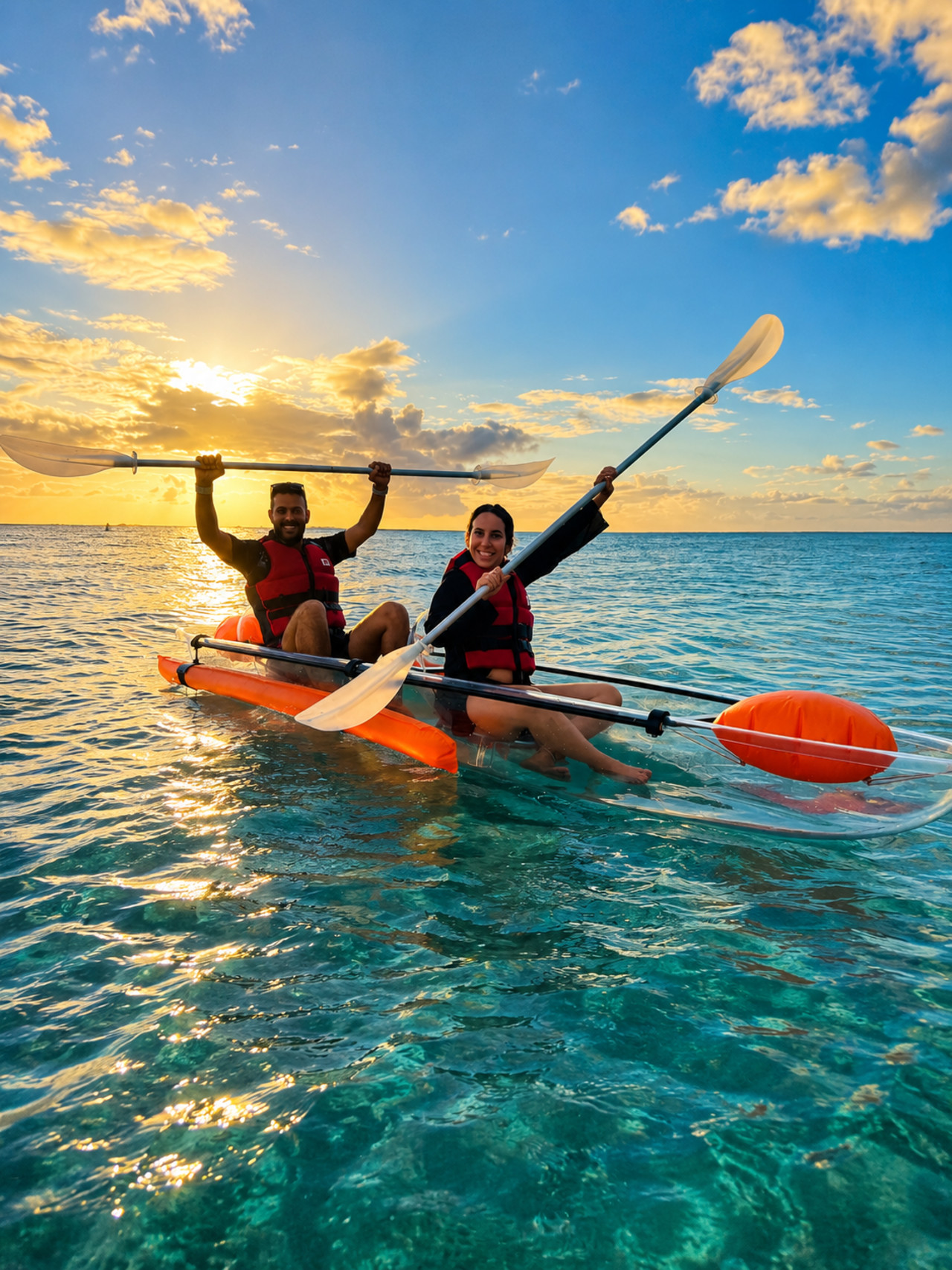 Transparent Kayak Experience in Mauritius