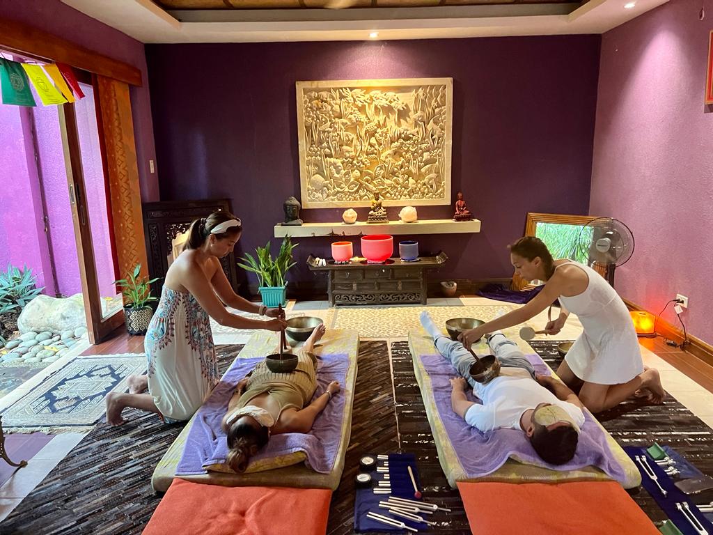 長灘島頌缽聲療體驗（Tirta Spa Boracay 提供）