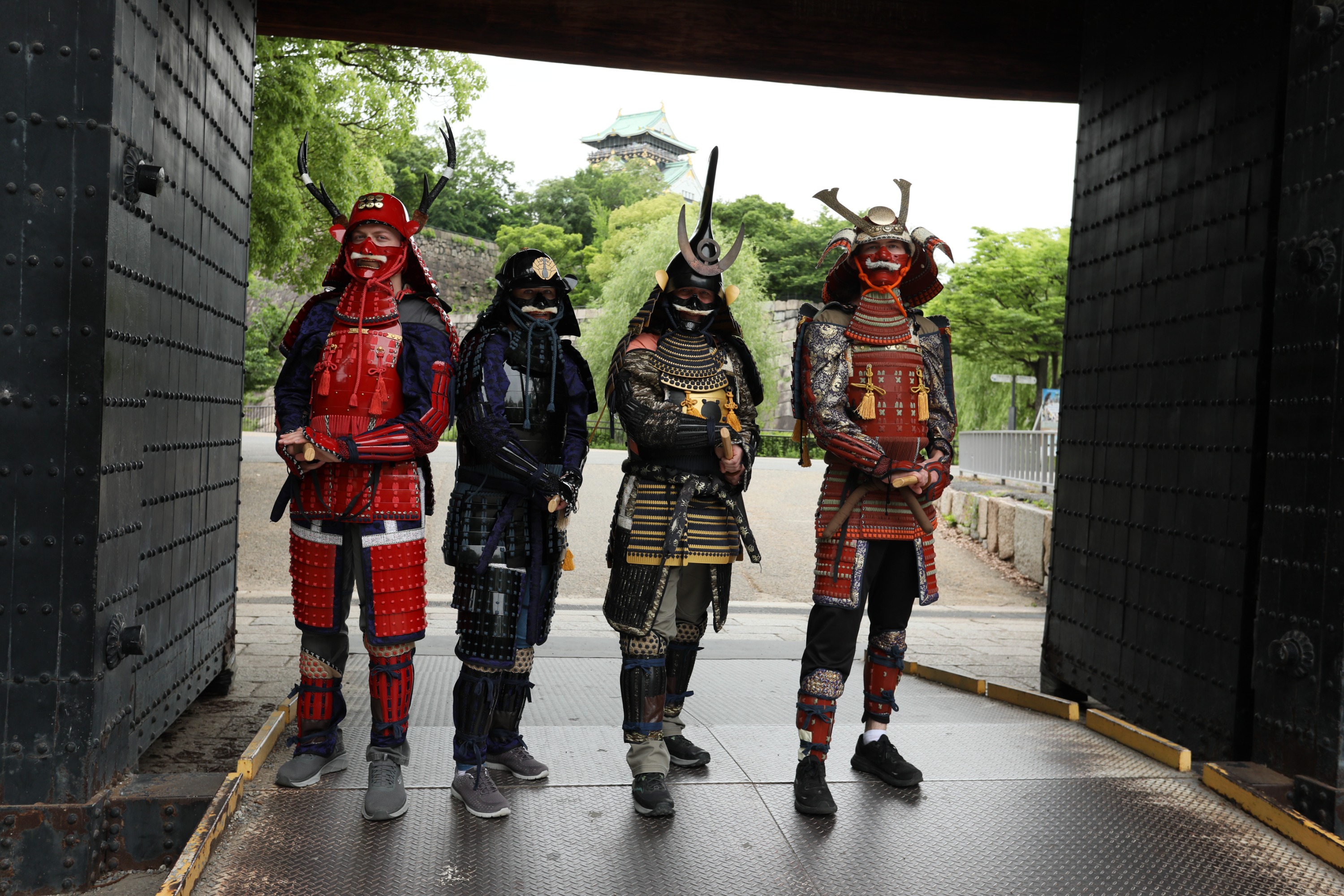 在大阪城附近體驗武士道與禪文化，並可拍照留念