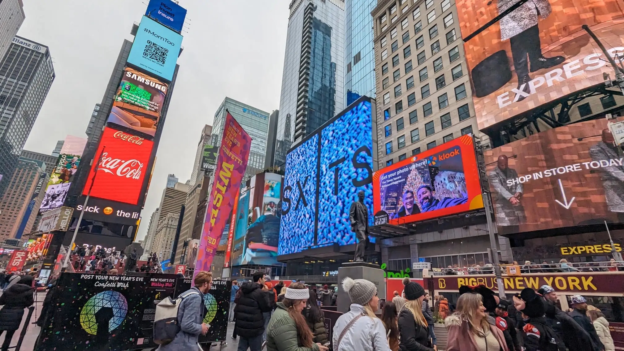 紐約時代廣場廣告屏體驗
