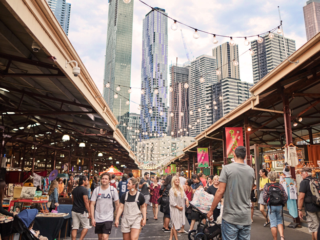 自19世紀70年代以來，維多利亞市場一直是墨爾本美食文化的中心