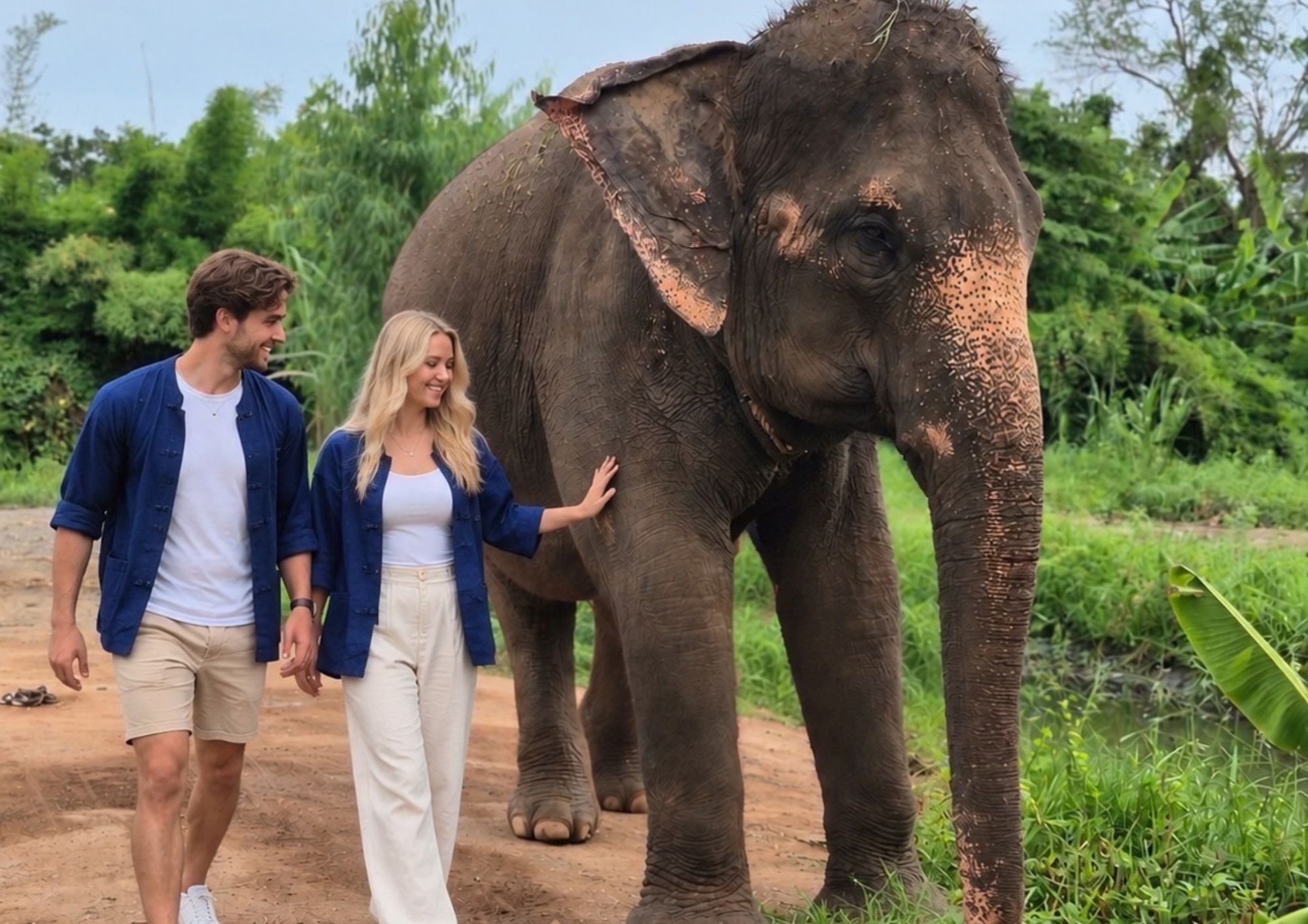 Bangkok Maeklong Railway & Damnoen Saduak Full-Day Tour with Elephant Sanctuary