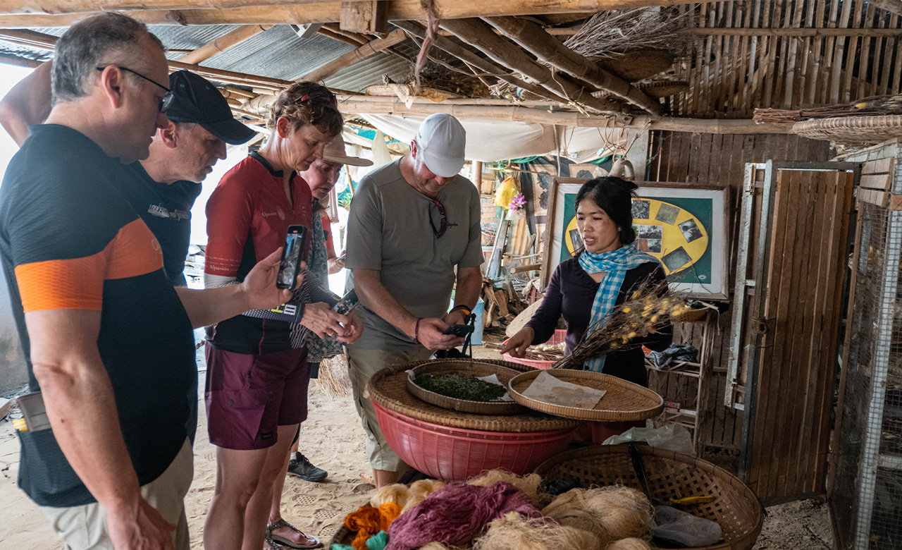 We will take a visit to the unique craft of silk weaving. Our local villagers will be able to provide you with an authentic insight into the history of silk weaving in Cambodia.