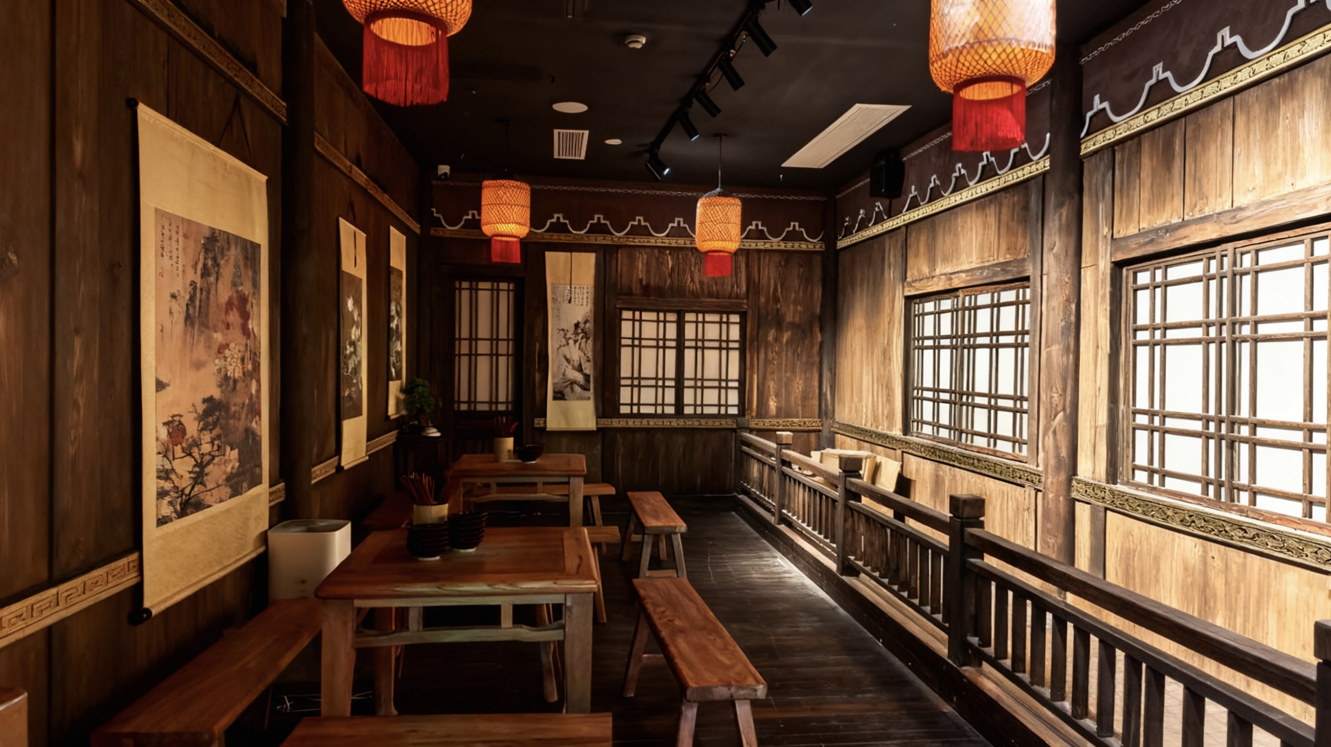 整體環境雅緻,營造出唐代室內的靜謐氛圍 整體環境雅緻,營造出唐代室內的靜謐氛圍