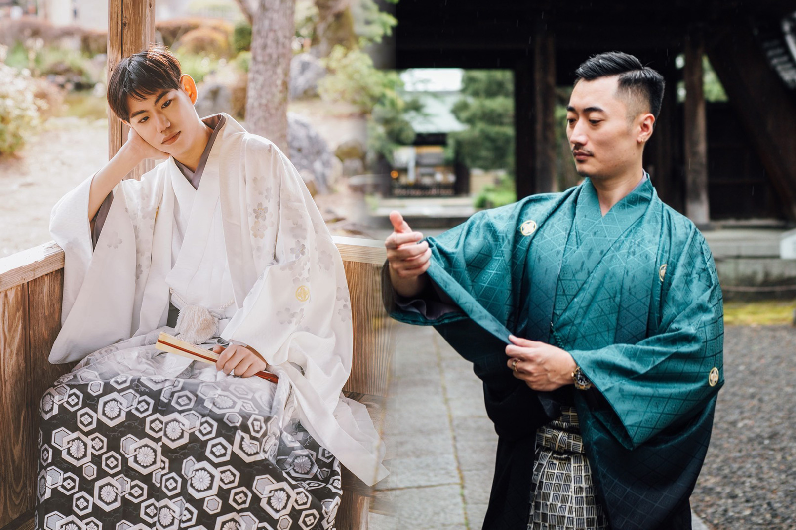 Men's kimono: a type of men's dress, full of beauty, the couple's version is even more photogenic when paired with high-end furisode