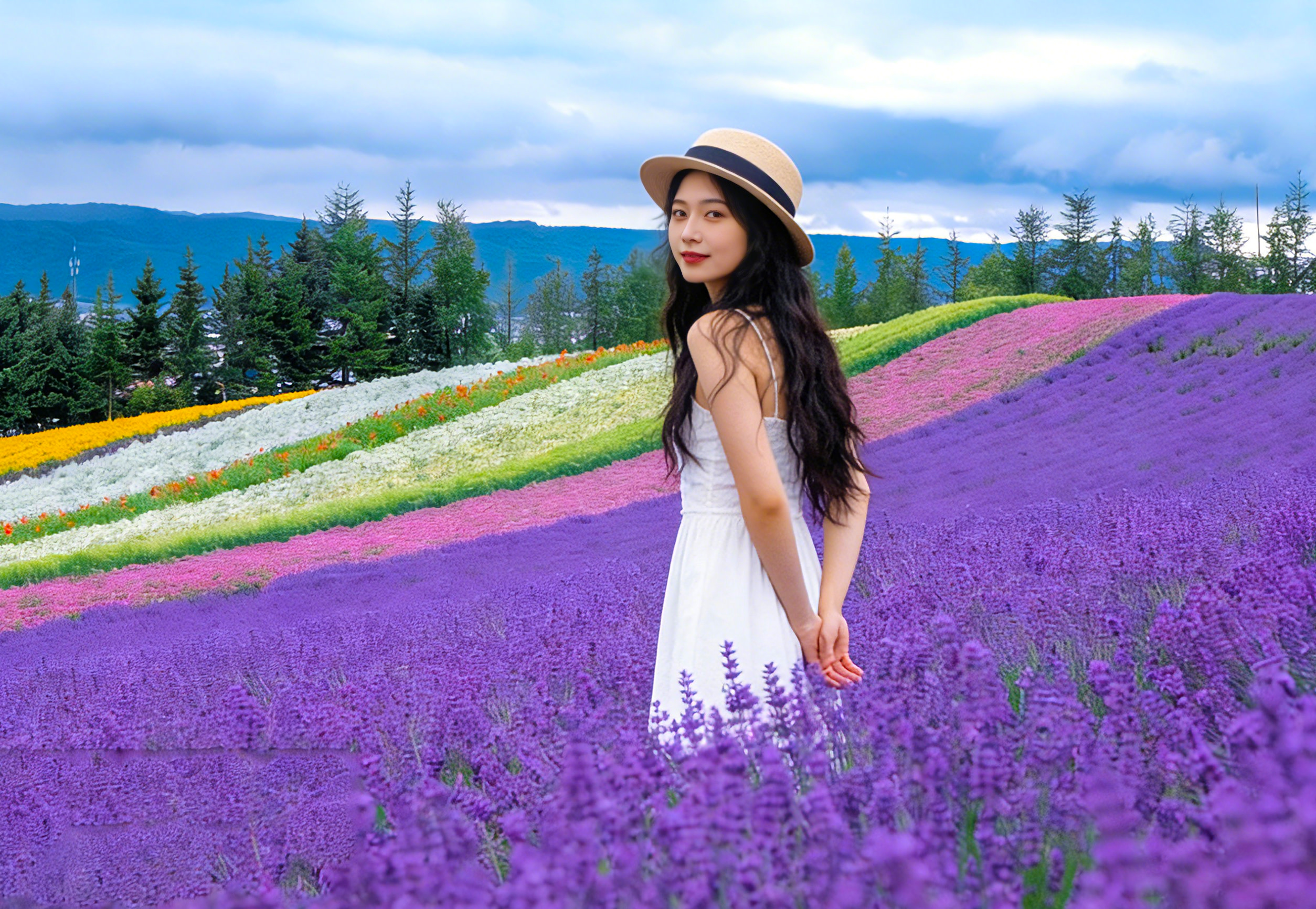 Summer Limited: Biei Furano Farm Tomita & Shikisai no Oka & Blue Pond & Waterfall Day Tour