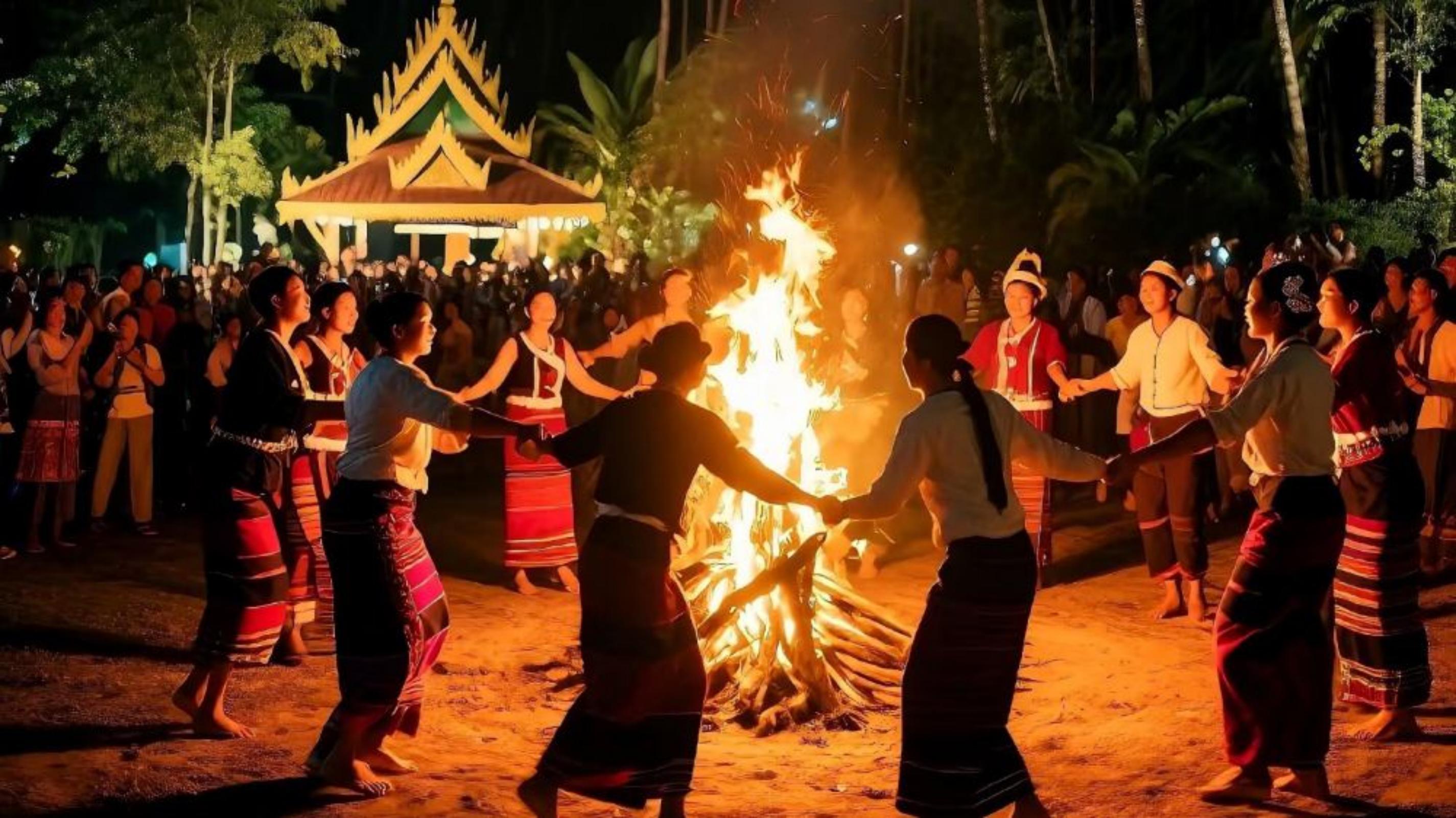 Manting Park Bonfire Party (Xishuangbanna "Lancang River Mekong River" Song and Dance Bonfire Party)