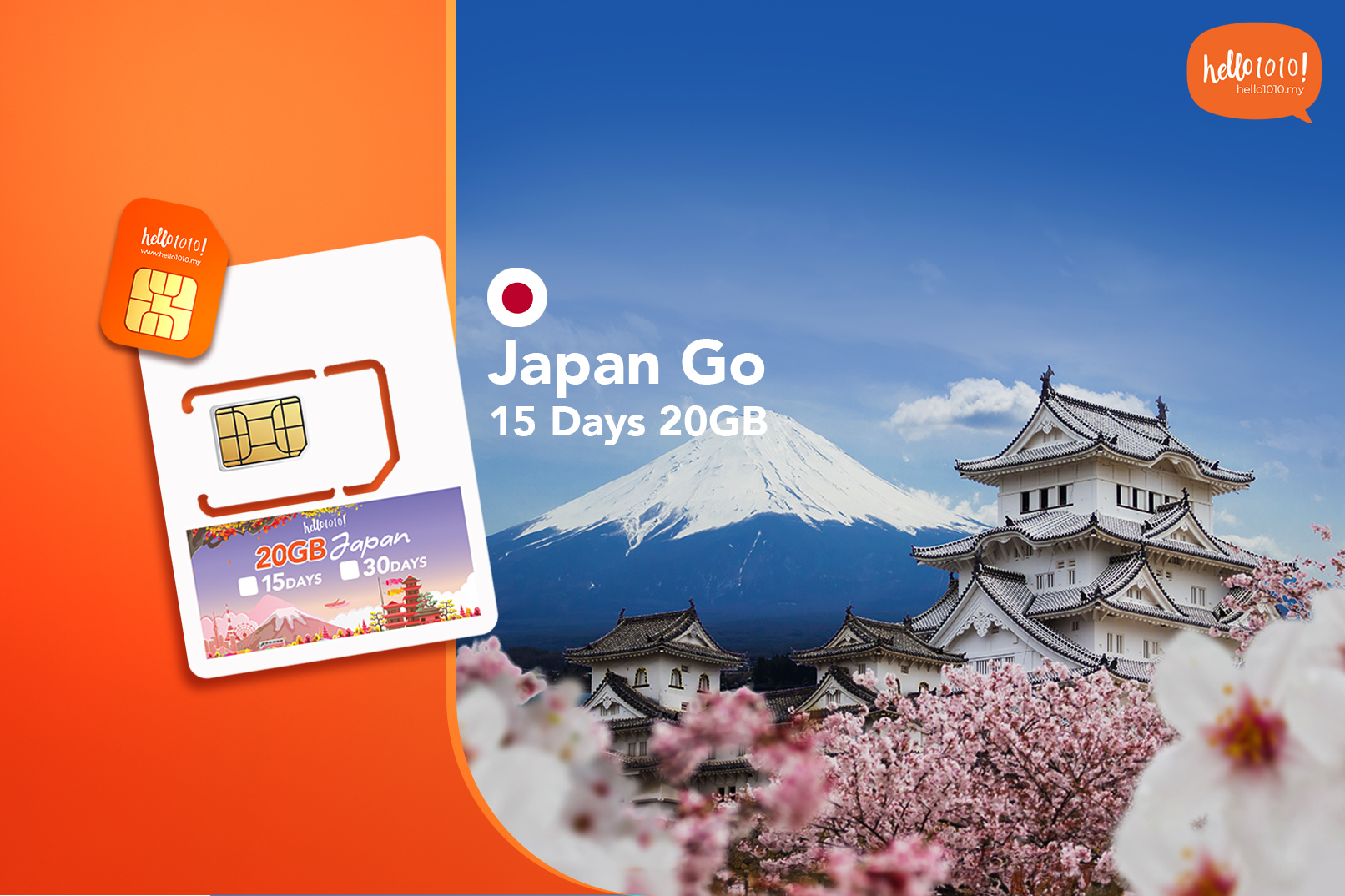日本4G上網SIM卡（馬來西亞領取）
