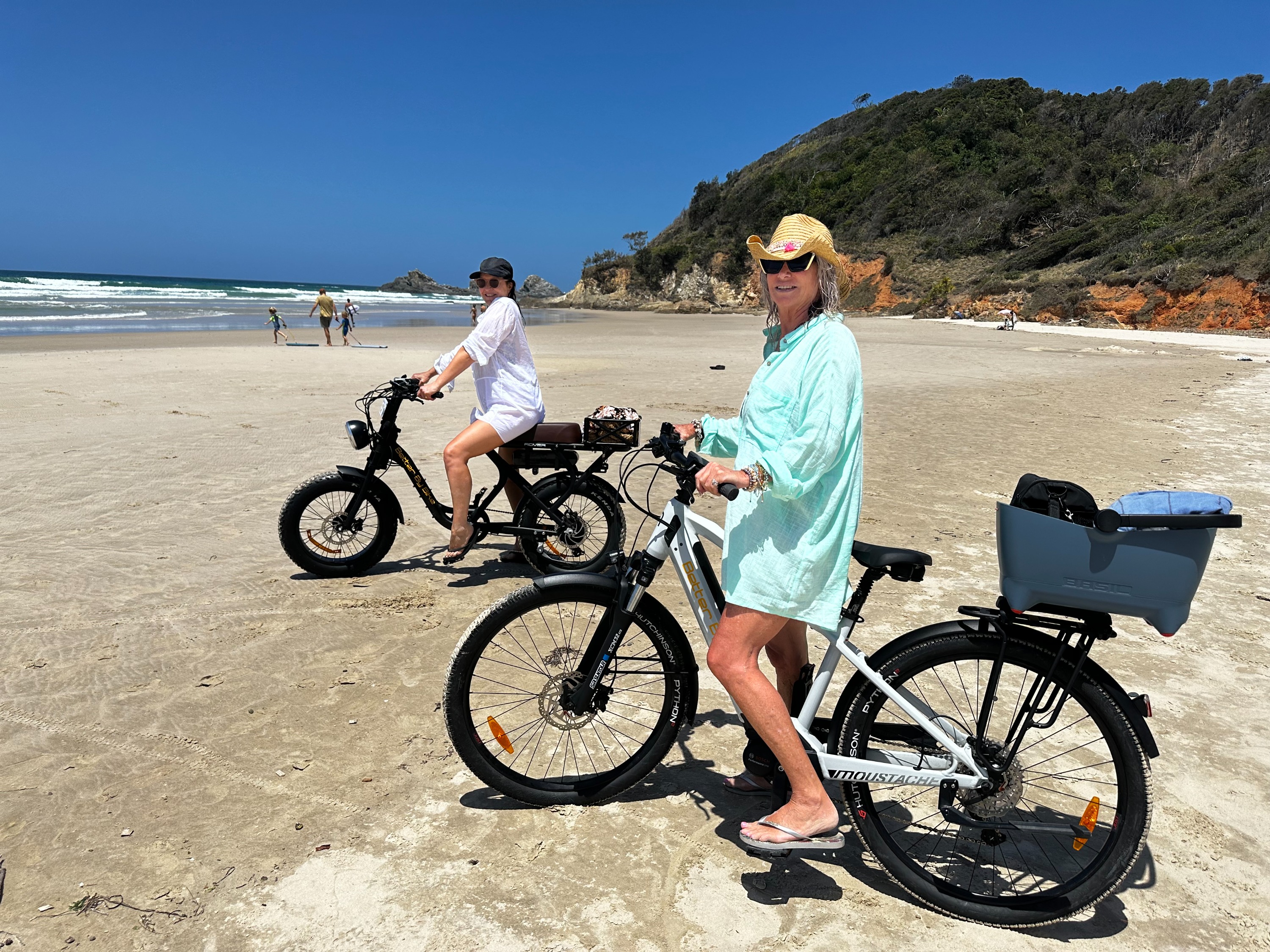 Some bikes are even allowed on the Beach