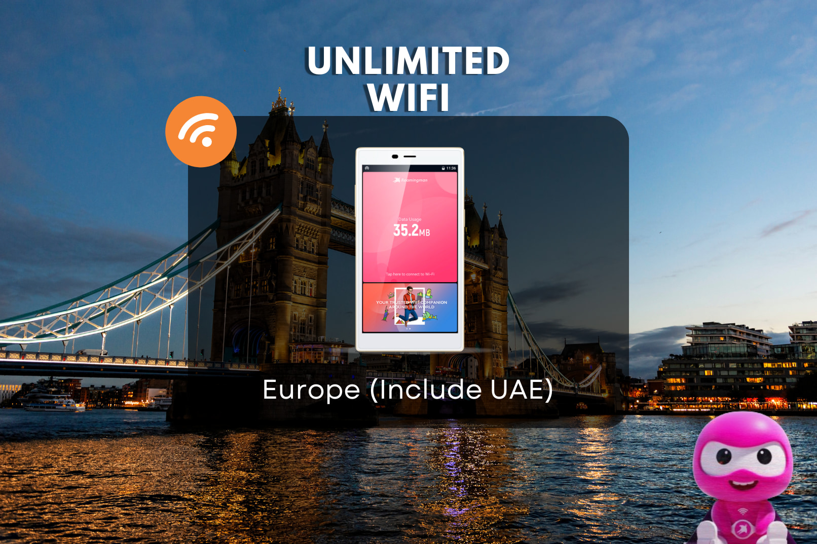 歐洲多國通用 4G／5G WiFi 分享器（馬來西亞機場領取）