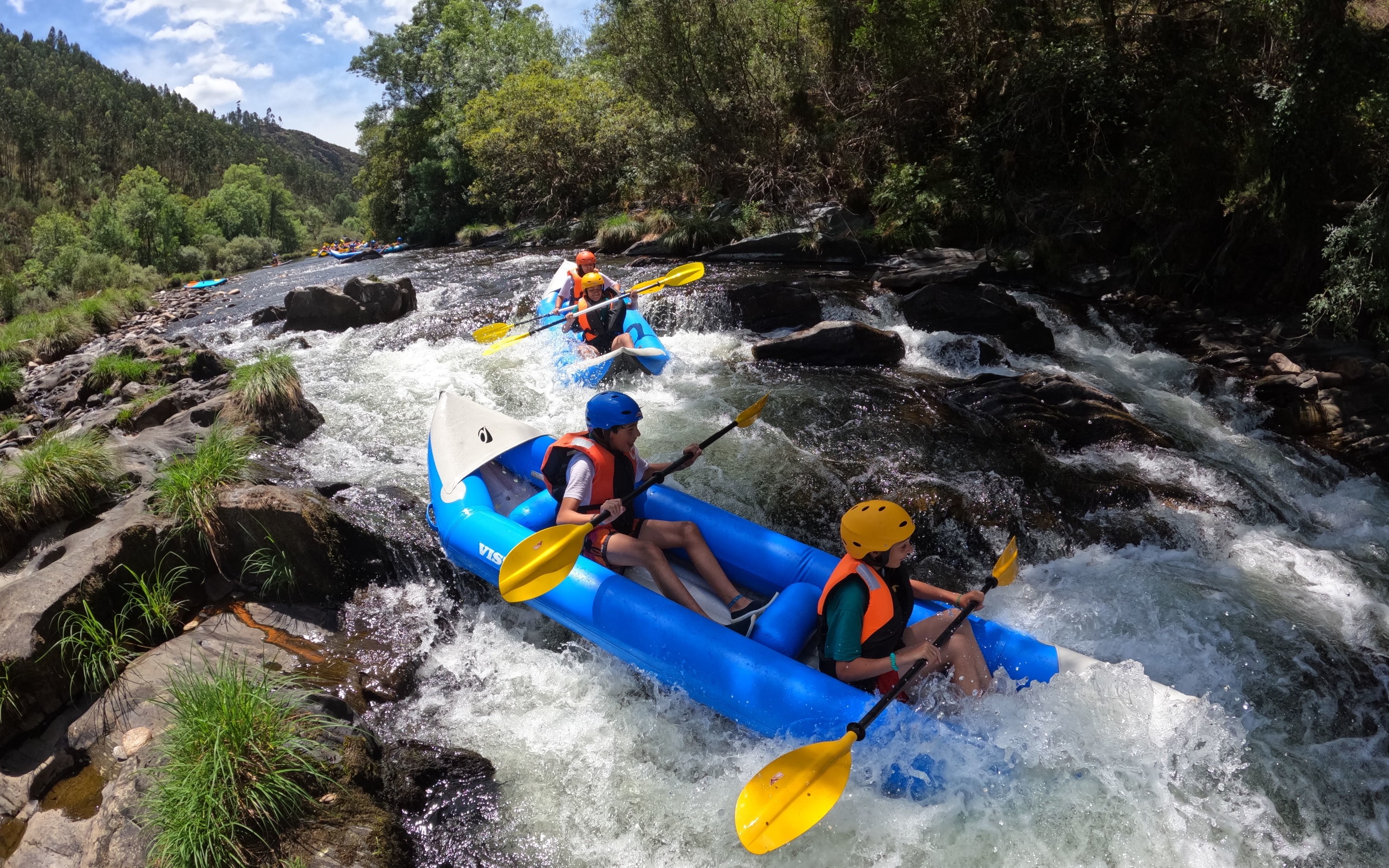 Cano-Rafting in the Paiva River, near Porto