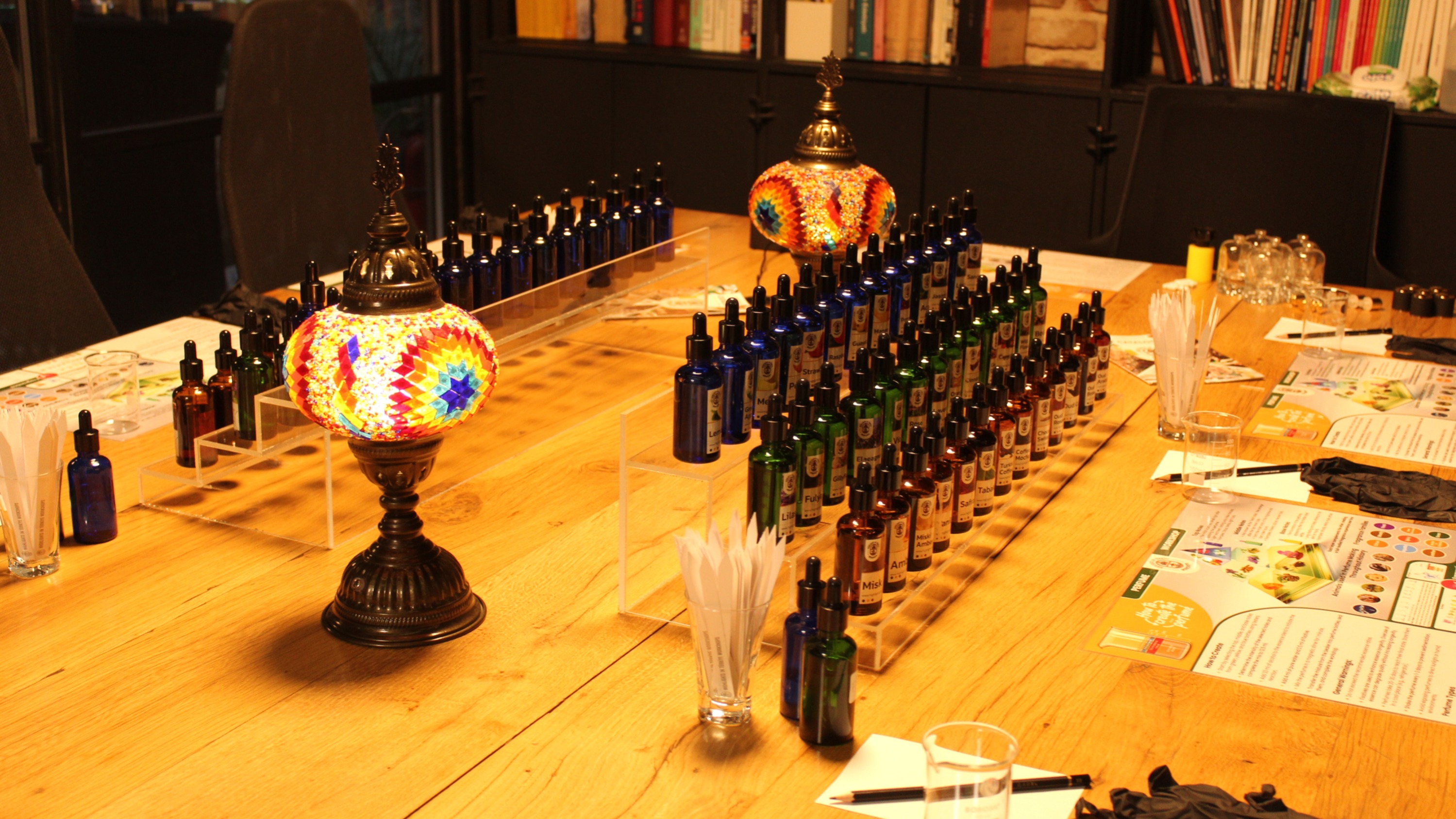 Experience the joy of mixing oils into a harmonious aromatic masterpiece
