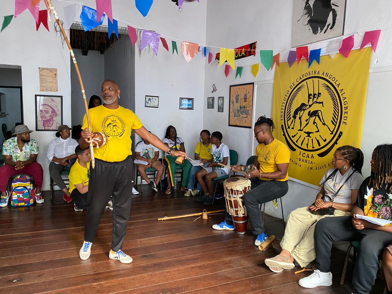 clients with the master of capoeira 