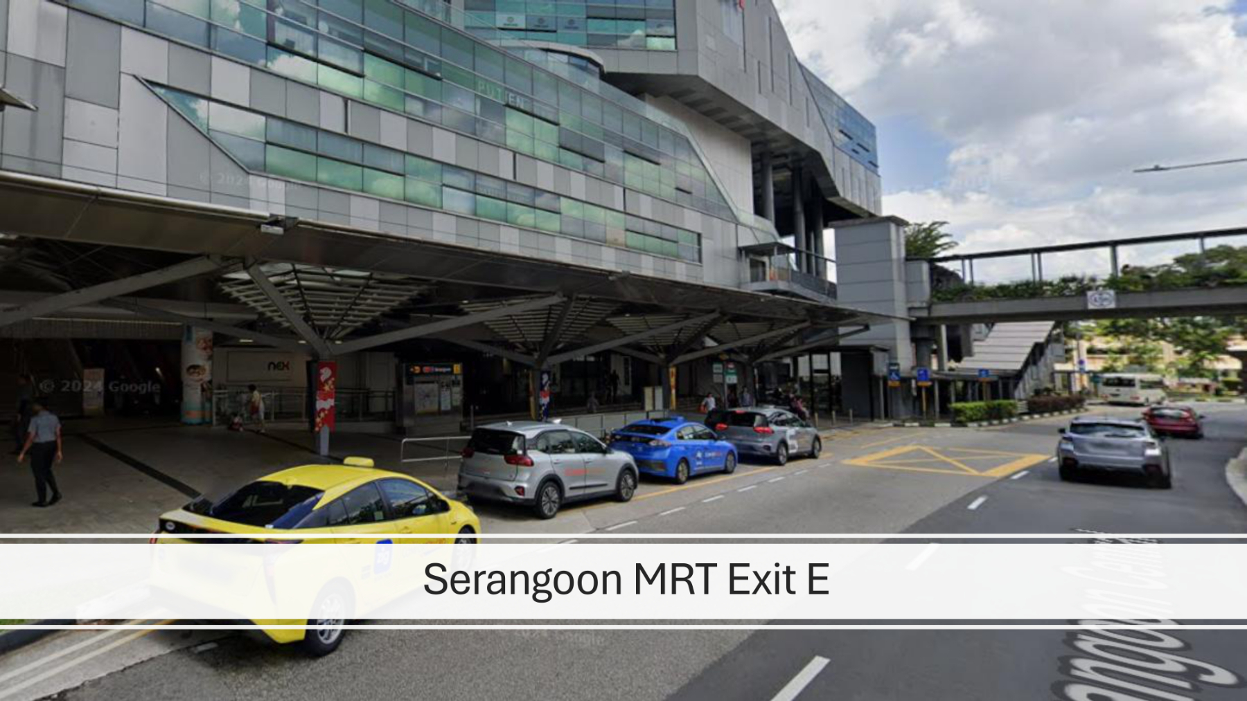 Seragoon MRT Exit E pick-up point