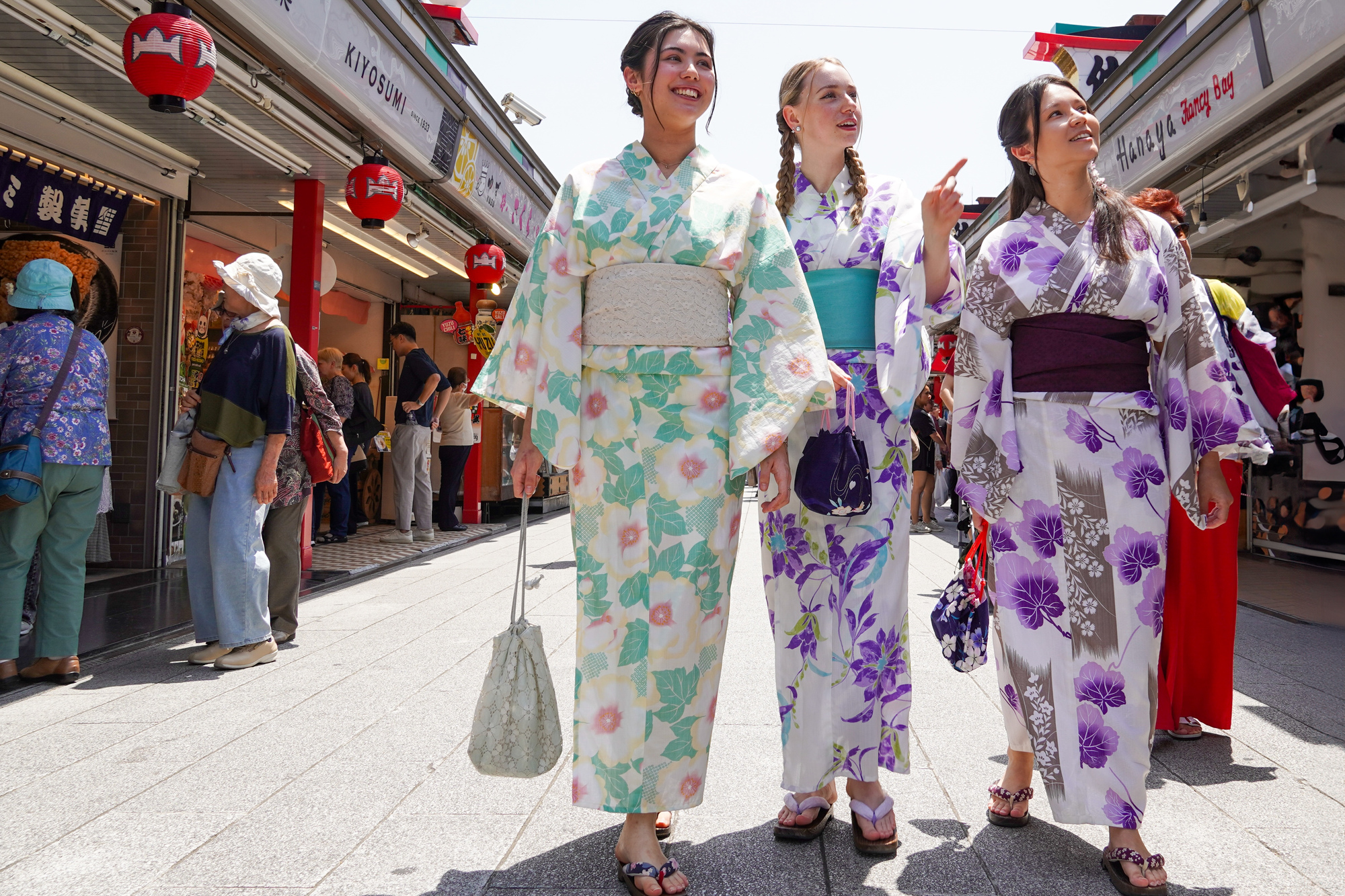 Explore Asakusa Traditions and Food in a Kimono