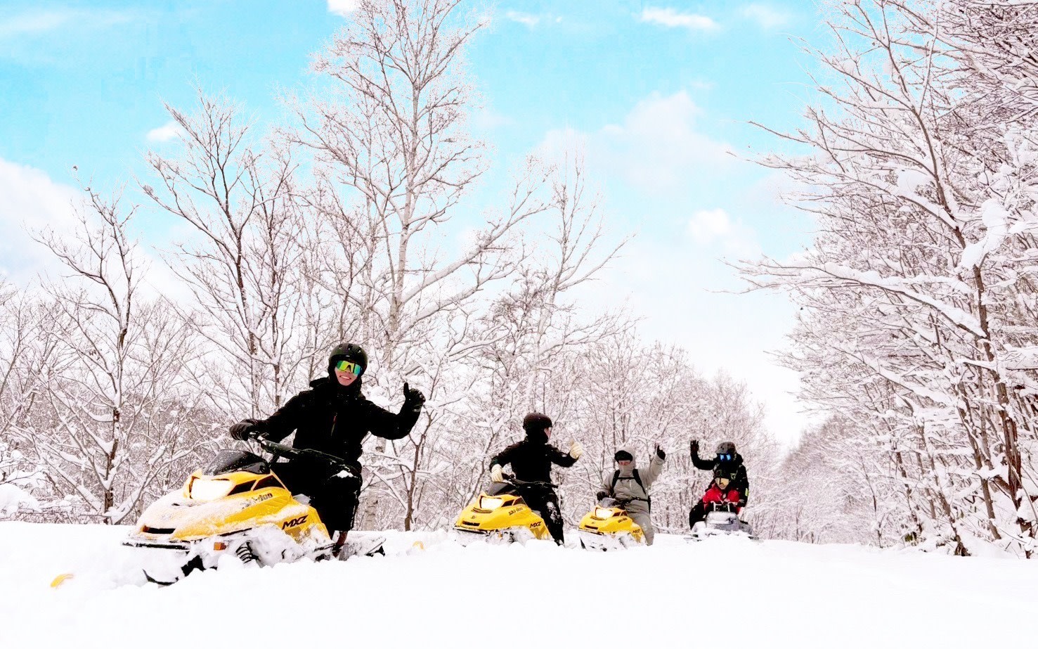 Snowmobile Adventure in Hokkaido Beginner Friendly