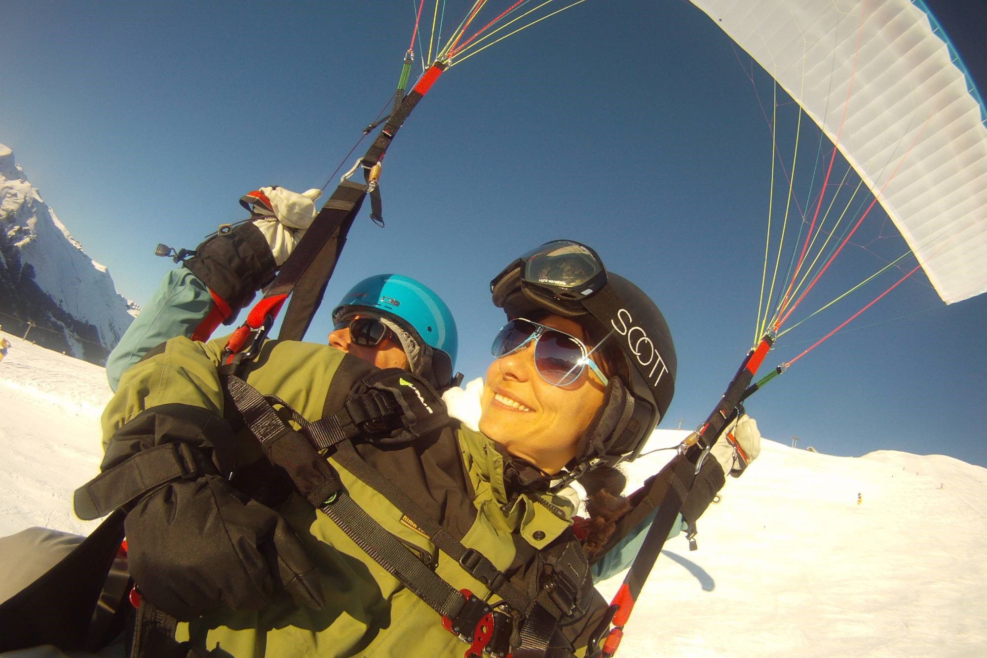 paragliding over Davos