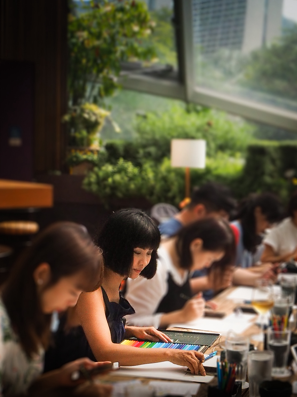 Botanical Art Watercolor Painting Class at Flower Dome, Hortus Cafe