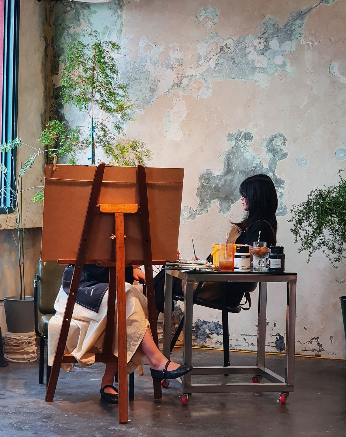 首爾壓克力顏料朝鮮王朝繪畫課 (Joseon Dynasty Painting Session with Acrylics in Seoul)