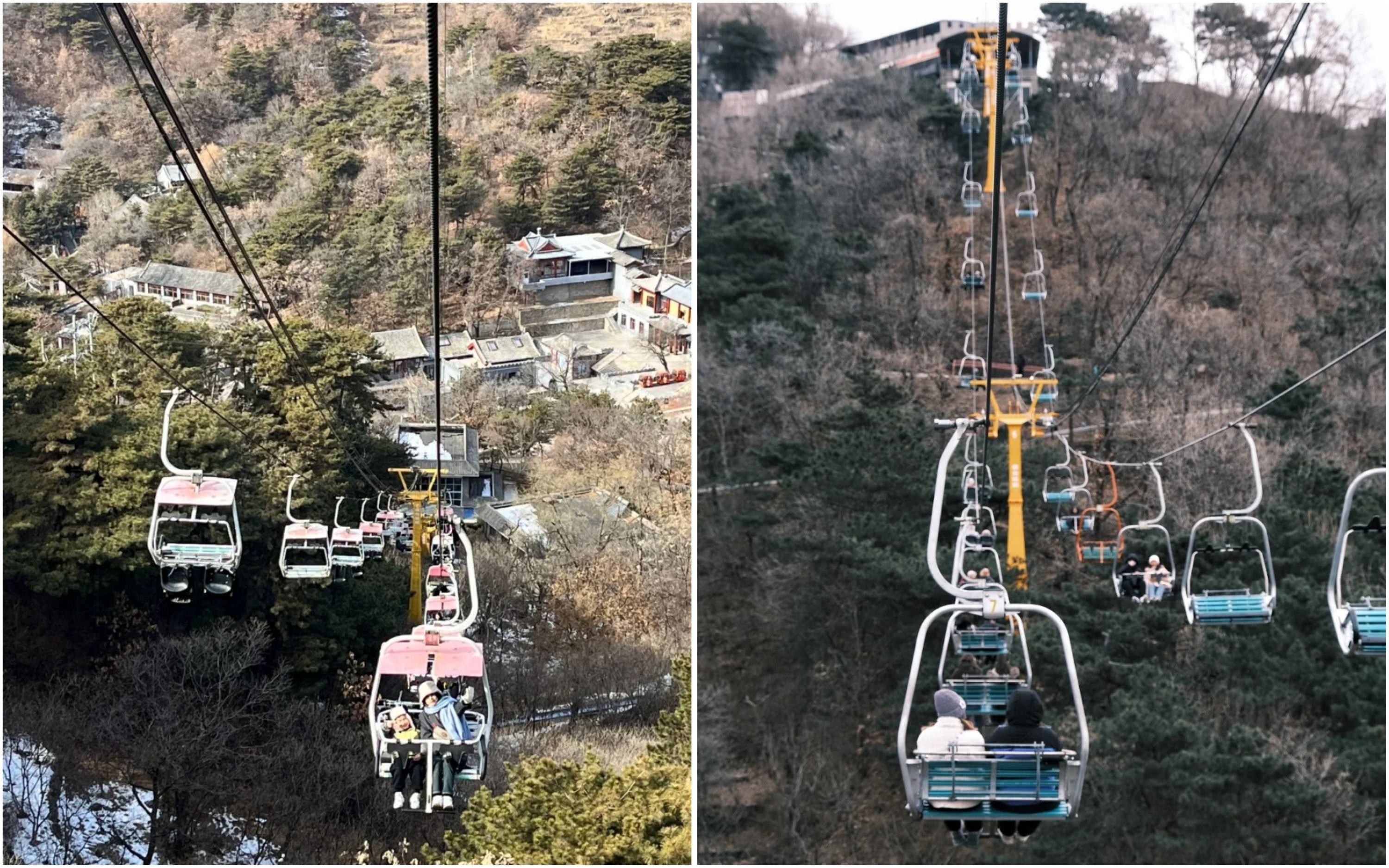 Ropeway (Take this ropeway up; it's an open-air type with no enclosed seating.)