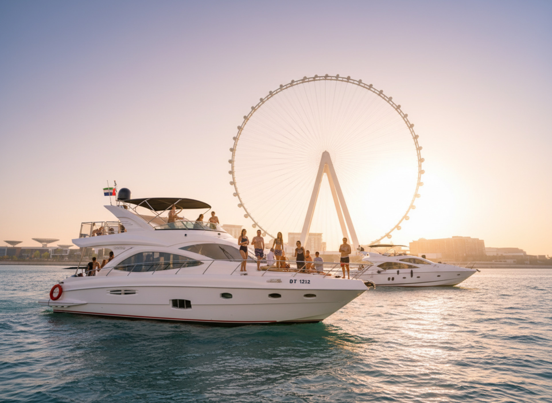 Dubai Marina Sunset and Night Yacht Cruise with Drinks