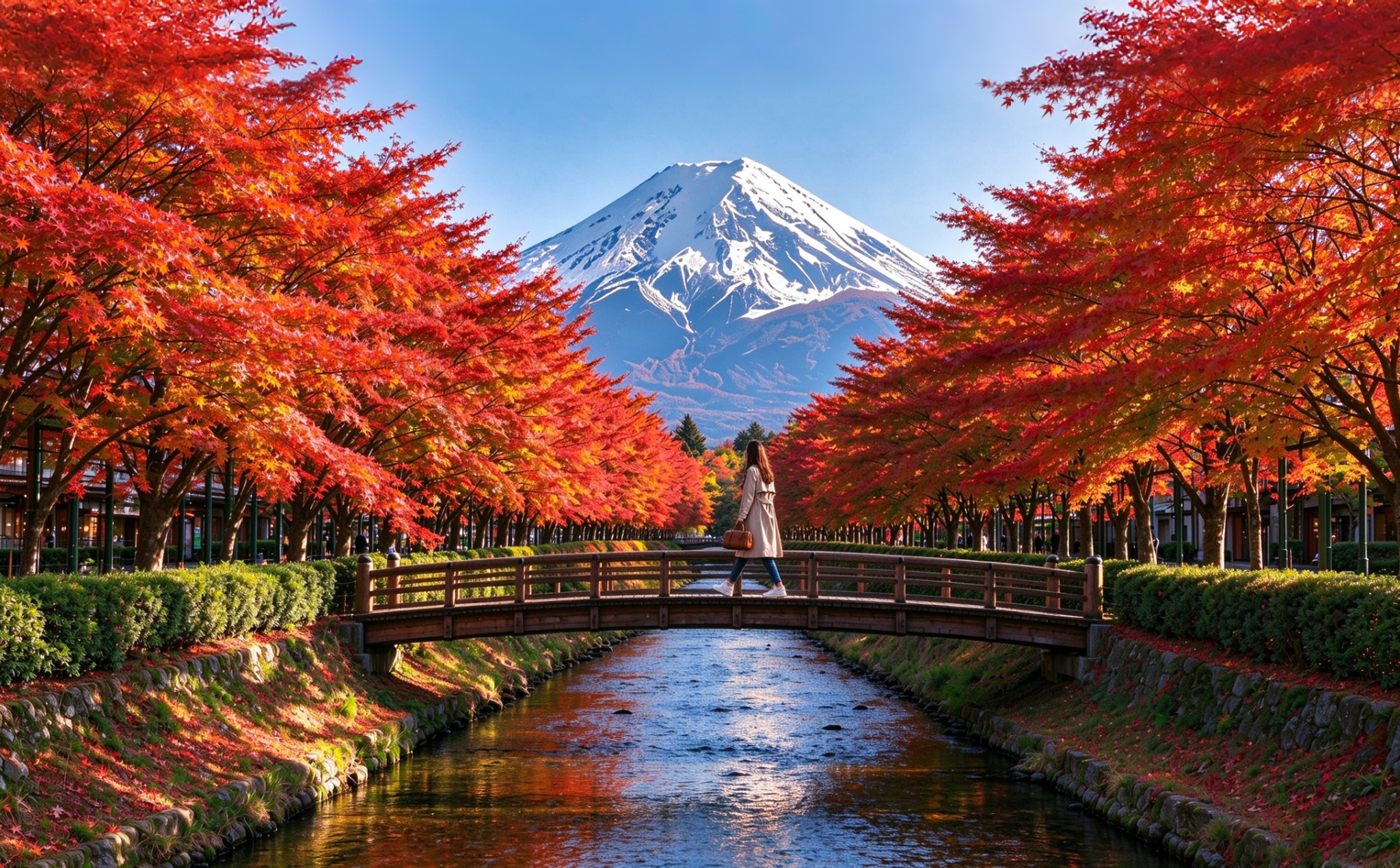 Mount Fuji Internet Celebrity Twin Lakes Check-in] Lake Kawaguchiko & Lake Yamanakako & Oshino Hakkai & Arakurayama Sengen Park & Hinokawashi Clock Shop & Lawson Convenience Store One-Day Tour (Departing from Tokyo)