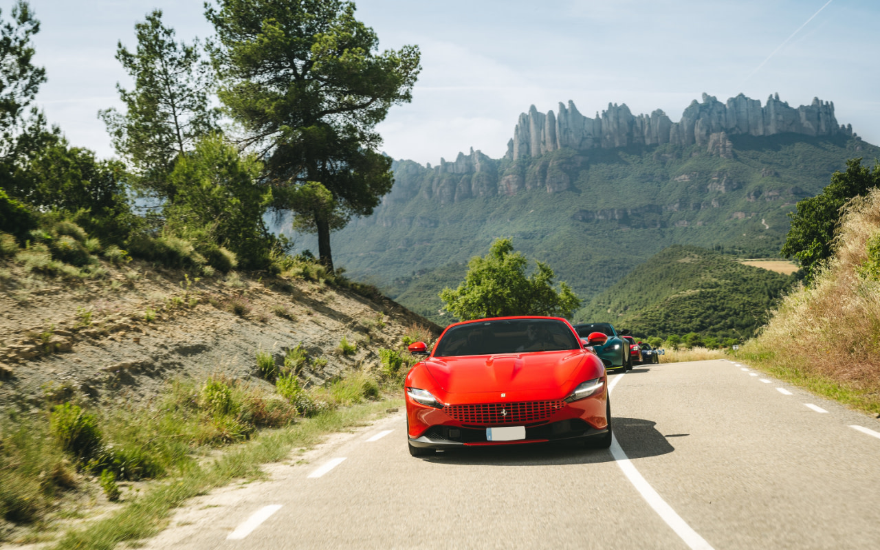 Supercar driving experience to Montserrat Mountain