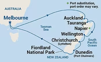 Grand Princess by Princess Cruises in Australia and New Zealand 