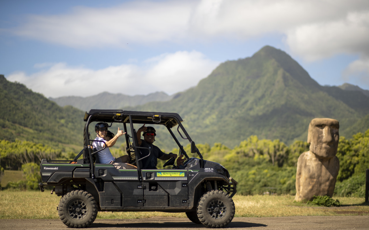 Kualoa Ranch deluxe UTV tour in Kaneohe