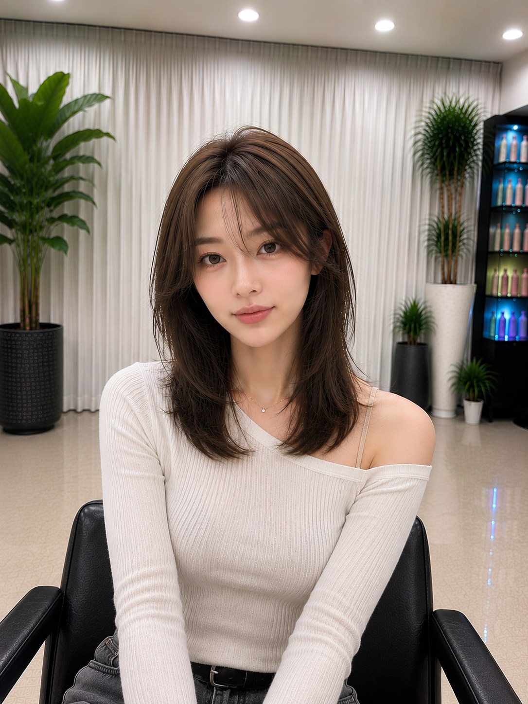 韓式中長層次剪裁搭配自然C字燙,讓您煥然一新。這款髮型輕鬆修飾臉型,打造輕盈動感和自然蓬鬆感,讓日常造型變得快速、簡單又優雅。 韓式中長層次剪裁搭配自然C字燙,讓您煥然一新。這款髮型輕鬆修飾臉型,打造輕盈動感和自然蓬鬆感,讓日常造型變得快速、簡單又優雅。