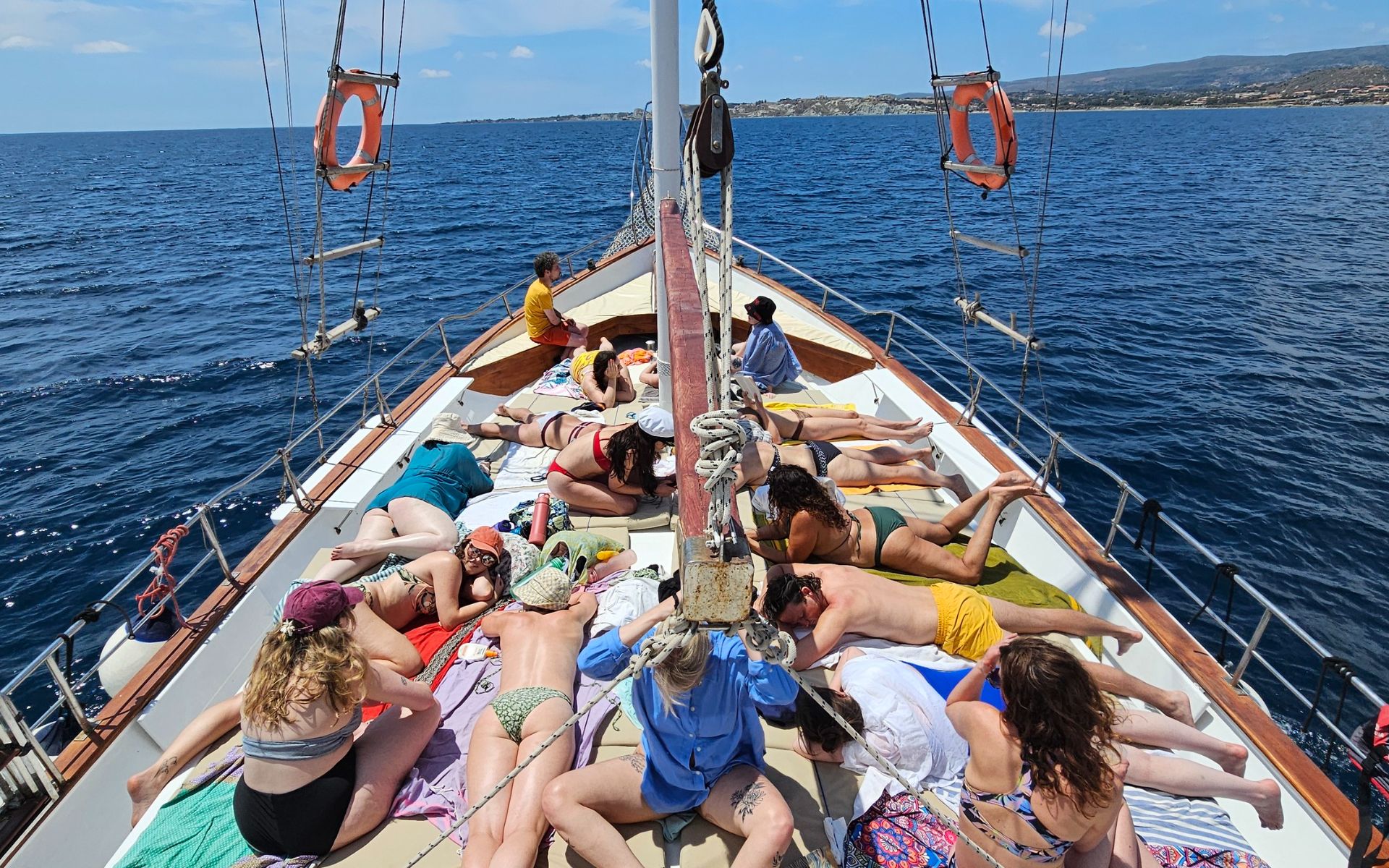 Set sail on a magical journey aboard a traditional Greek wooden boat—Konstantinos