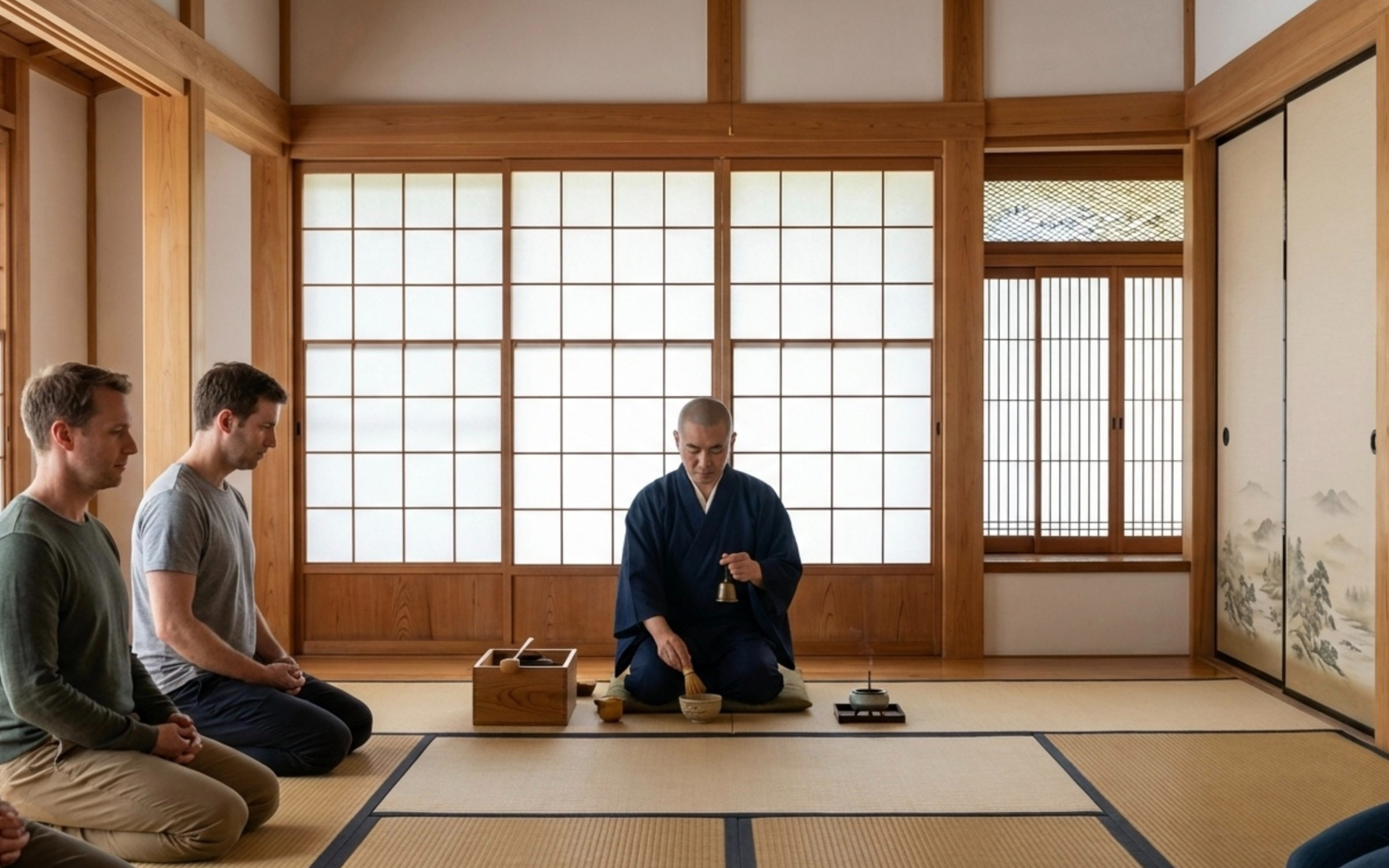 Experience Zen meditation in a quiet Japanese home in Kyoto.