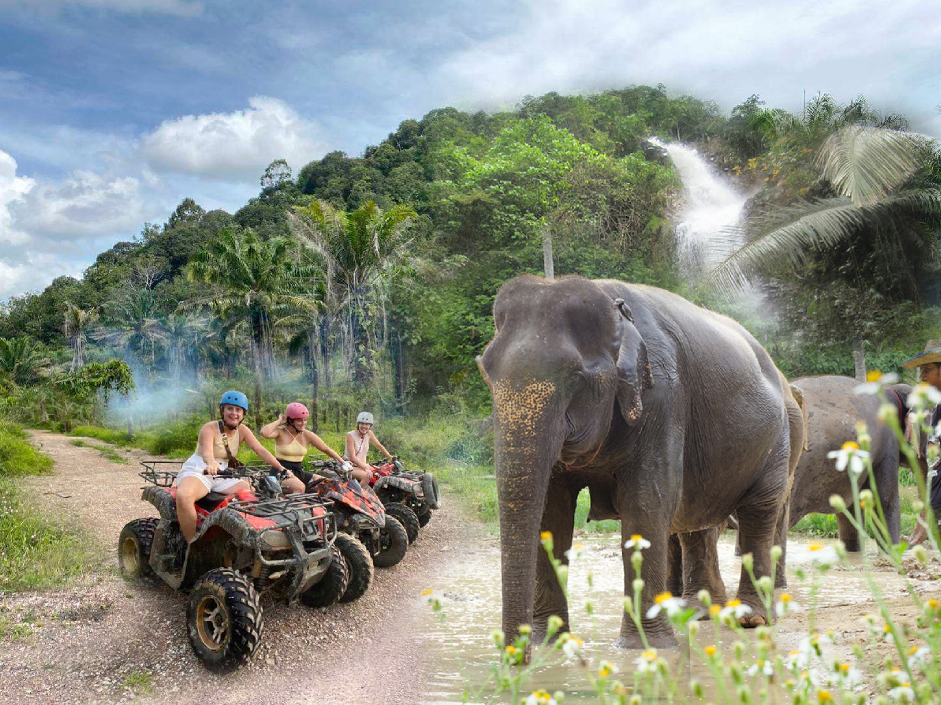 Elephant Care & ATV Experience with Huay To Waterfall in Krabi