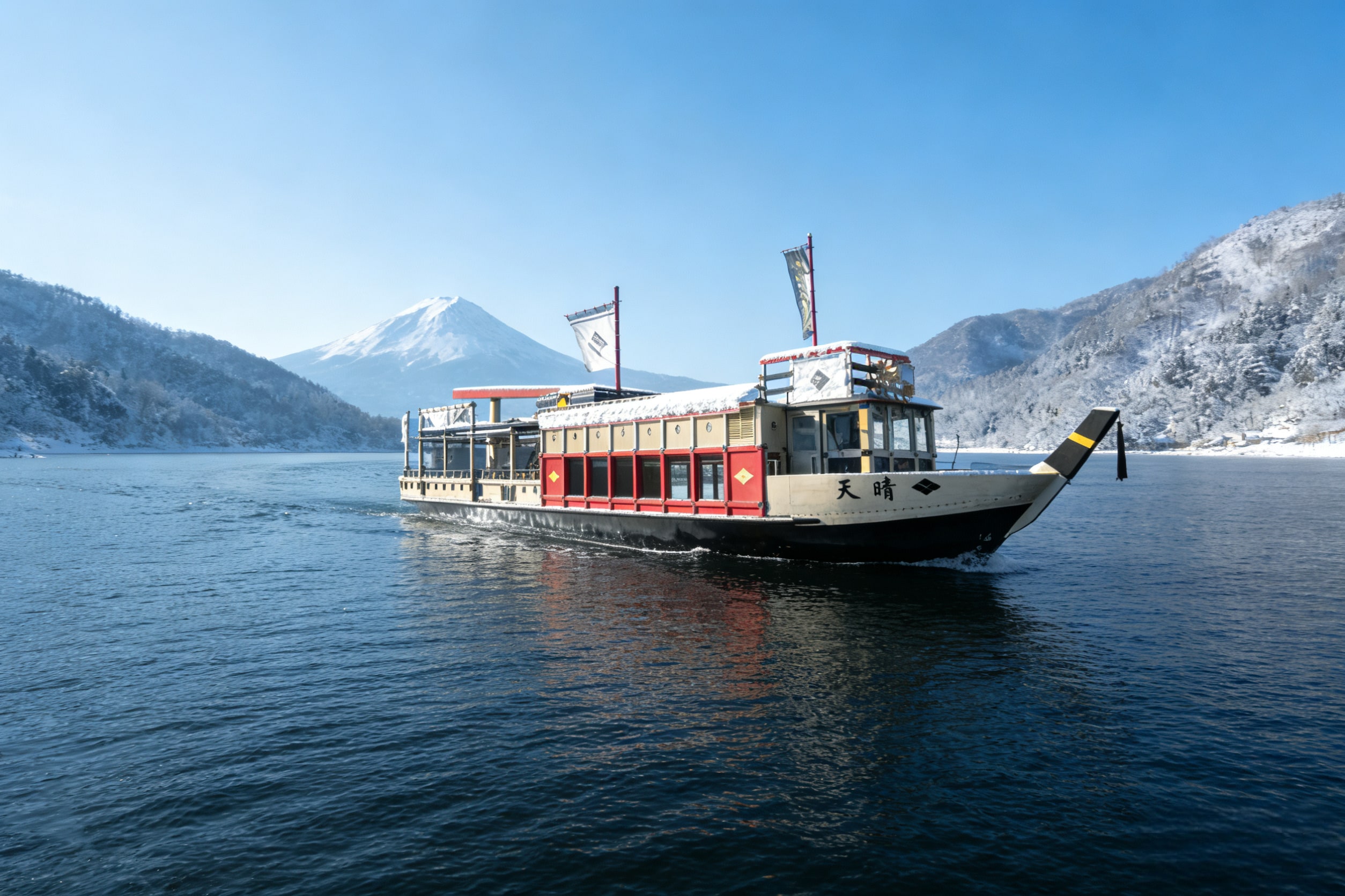 河口湖纜車/遊船 自選,河口湖遊船近距離感受富士山與湖水的靜謐互動,雙選適配不同觀景愛好。 河口湖纜車/遊船 自選,河口湖遊船近距離感受富士山與湖水的靜謐互動,雙選適配不同觀景愛好。
