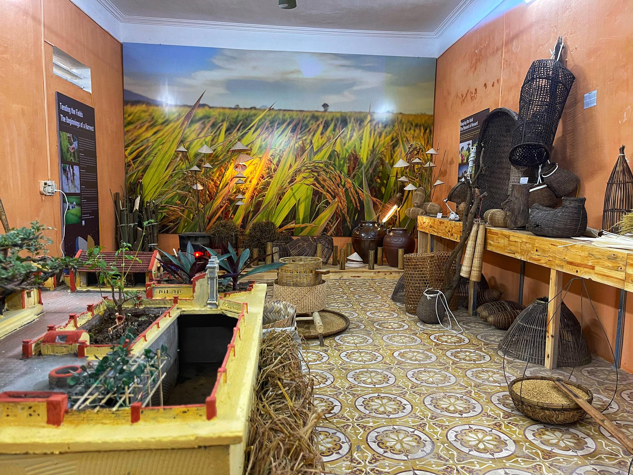 Rice Mosaic Workshop at Tam Coc Museum, Ninh Binh